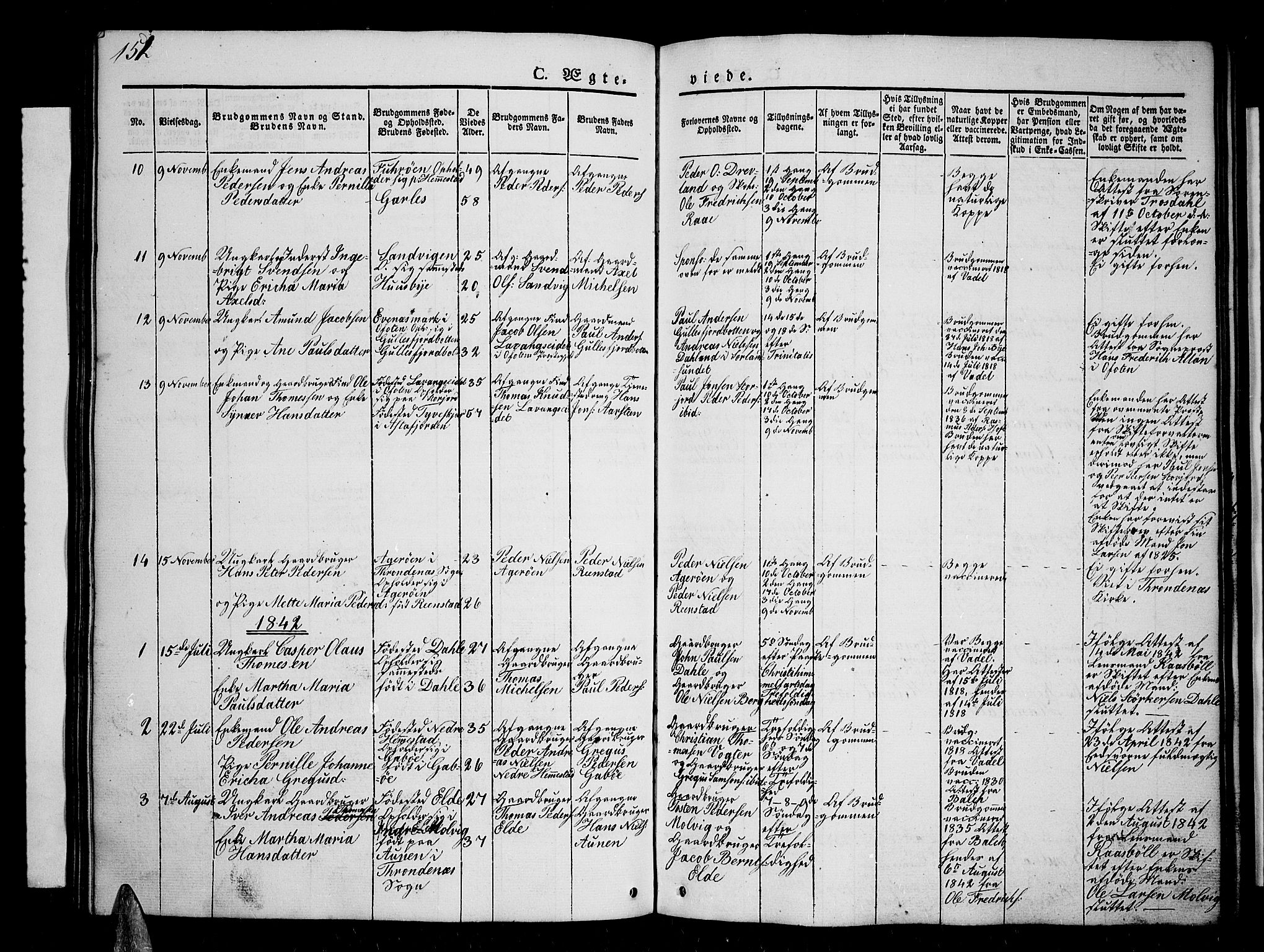 Kvæfjord sokneprestkontor, AV/SATØ-S-1323/G/Ga/Gab/L0002klokker: Parish register (copy) no. 2, 1841-1855, p. 151