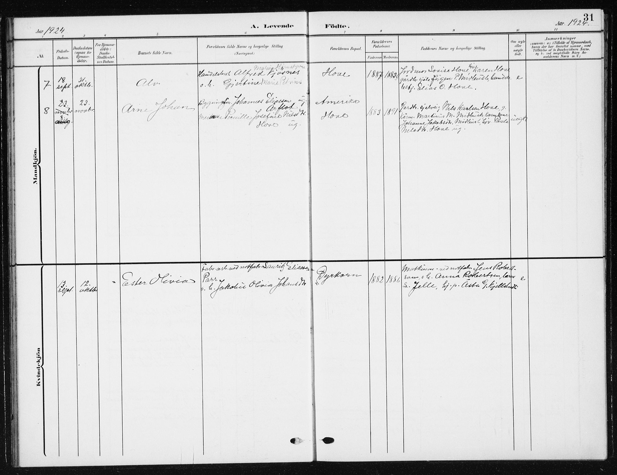 Ministerialprotokoller, klokkerbøker og fødselsregistre - Møre og Romsdal, AV/SAT-A-1454/521/L0303: Parish register (copy) no. 521C04, 1908-1943, p. 31