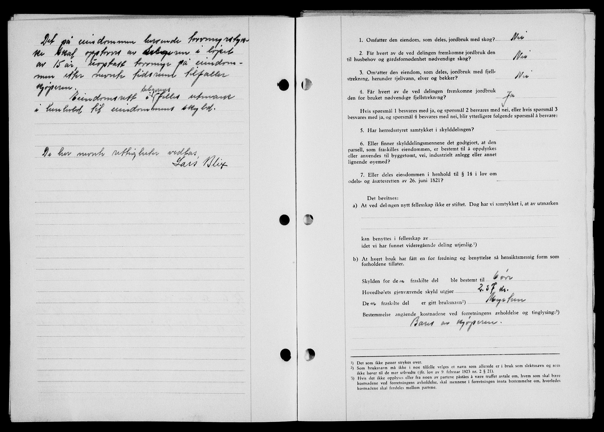 Lofoten sorenskriveri, SAT/A-0017/1/2/2C/L0013a: Mortgage book no. 13a, 1944-1946, Diary no: : 946/1945