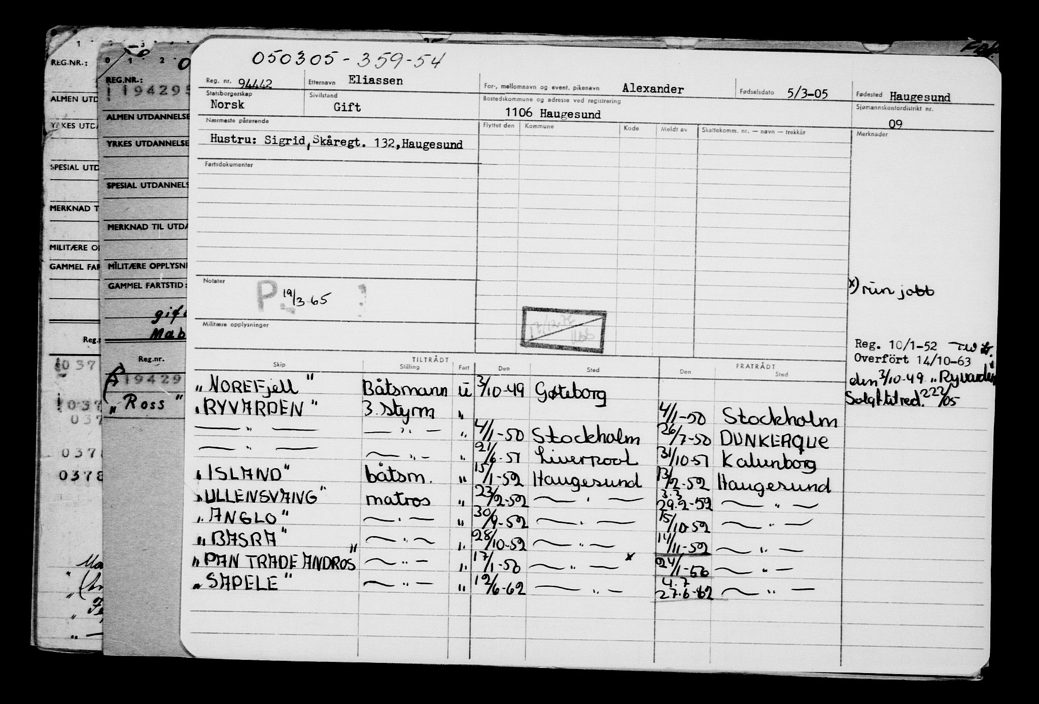 Direktoratet for sjømenn, AV/RA-S-3545/G/Gb/L0058: Hovedkort, 1905, p. 46