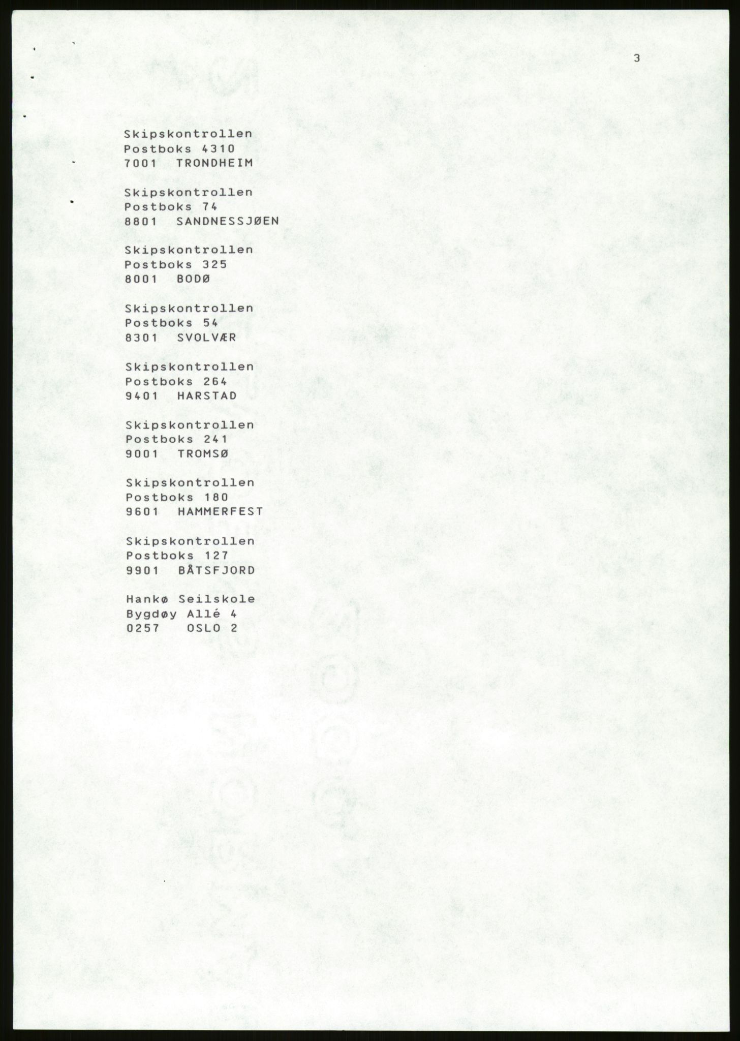 Sjøfartsdirektoratet med forløpere, generelt arkiv, AV/RA-S-1407/D/Du/Duc/L0642/0001: Skipskontrollen - Forskrifter / Forskrift om utleiebåter (2 mapper), 1978-1987, p. 477