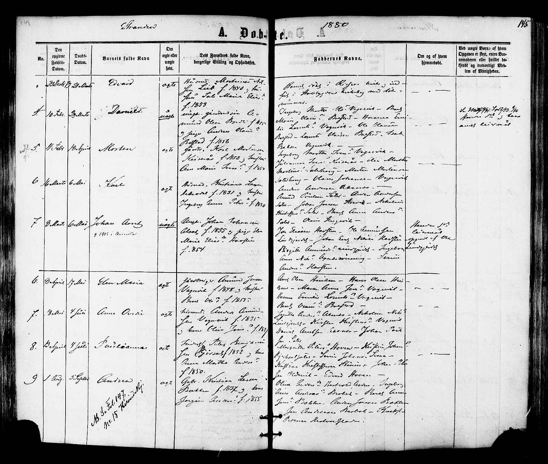 Ministerialprotokoller, klokkerbøker og fødselsregistre - Nord-Trøndelag, AV/SAT-A-1458/701/L0009: Parish register (official) no. 701A09 /2, 1864-1882, p. 145