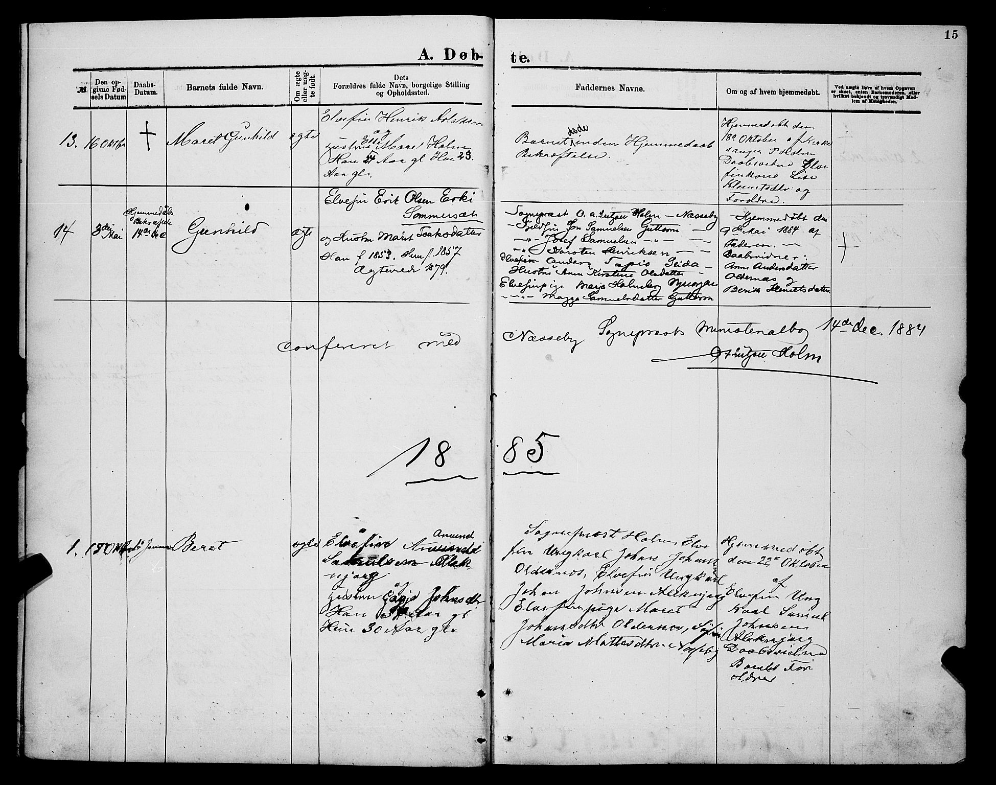 Nesseby sokneprestkontor, SATØ/S-1330/H/Hb/L0007klokker: Parish register (copy) no. 7, 1877-1884, p. 15