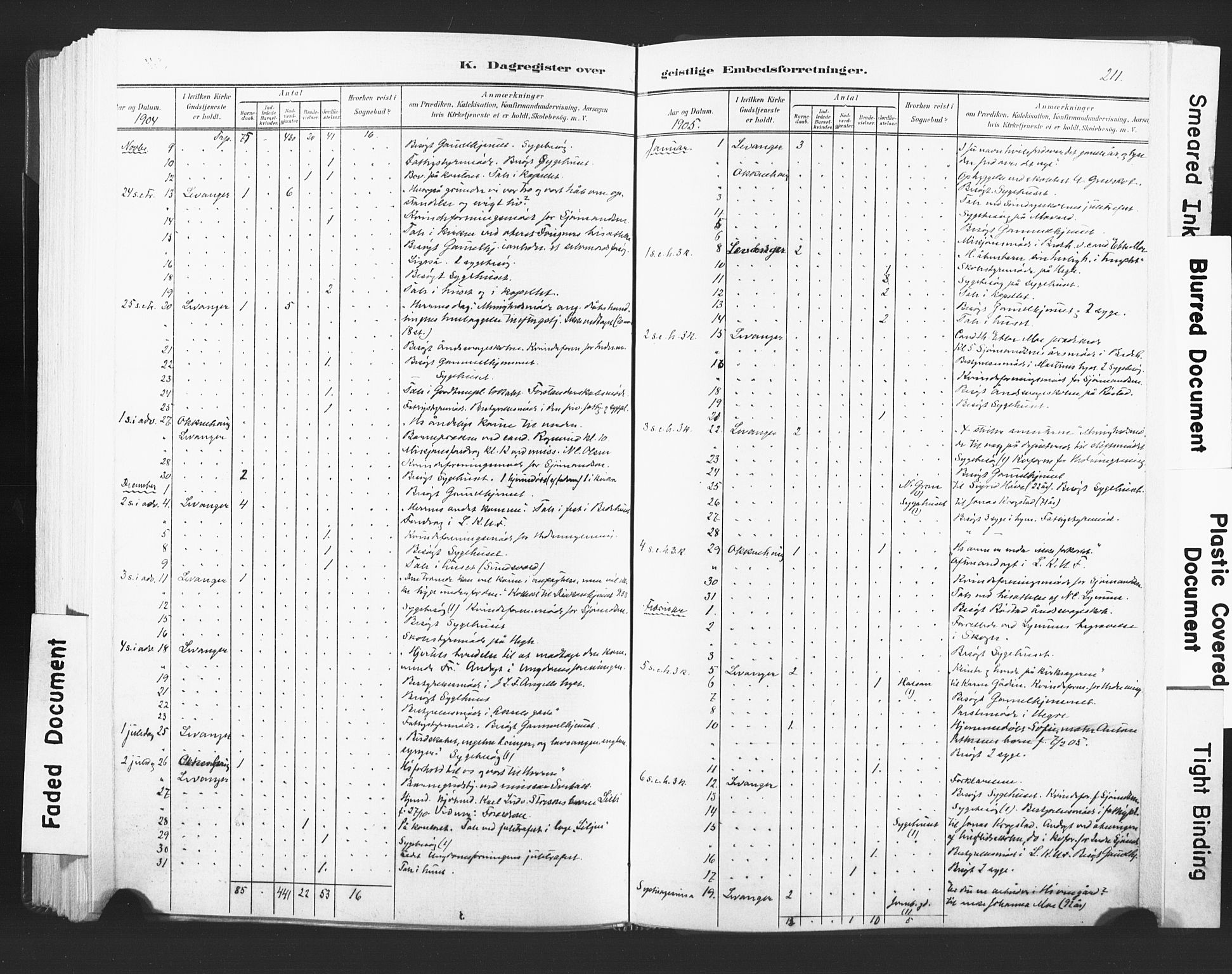 Ministerialprotokoller, klokkerbøker og fødselsregistre - Nord-Trøndelag, AV/SAT-A-1458/720/L0189: Parish register (official) no. 720A05, 1880-1911, p. 211