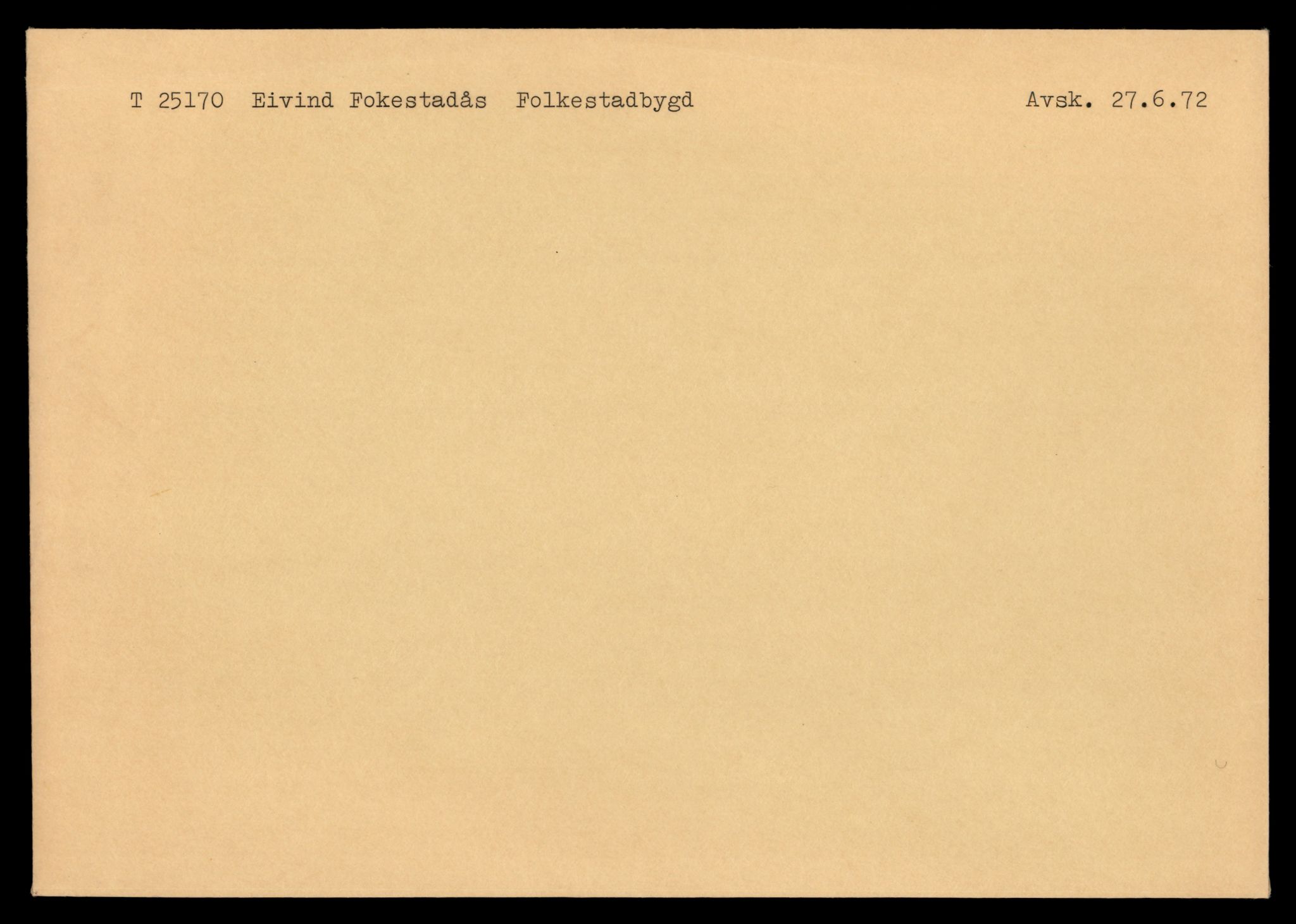 Møre og Romsdal vegkontor - Ålesund trafikkstasjon, AV/SAT-A-4099/F/Fe/L0068: Registreringskort for kjøretøy T 25170 - T 25354, 1927-1998, p. 1