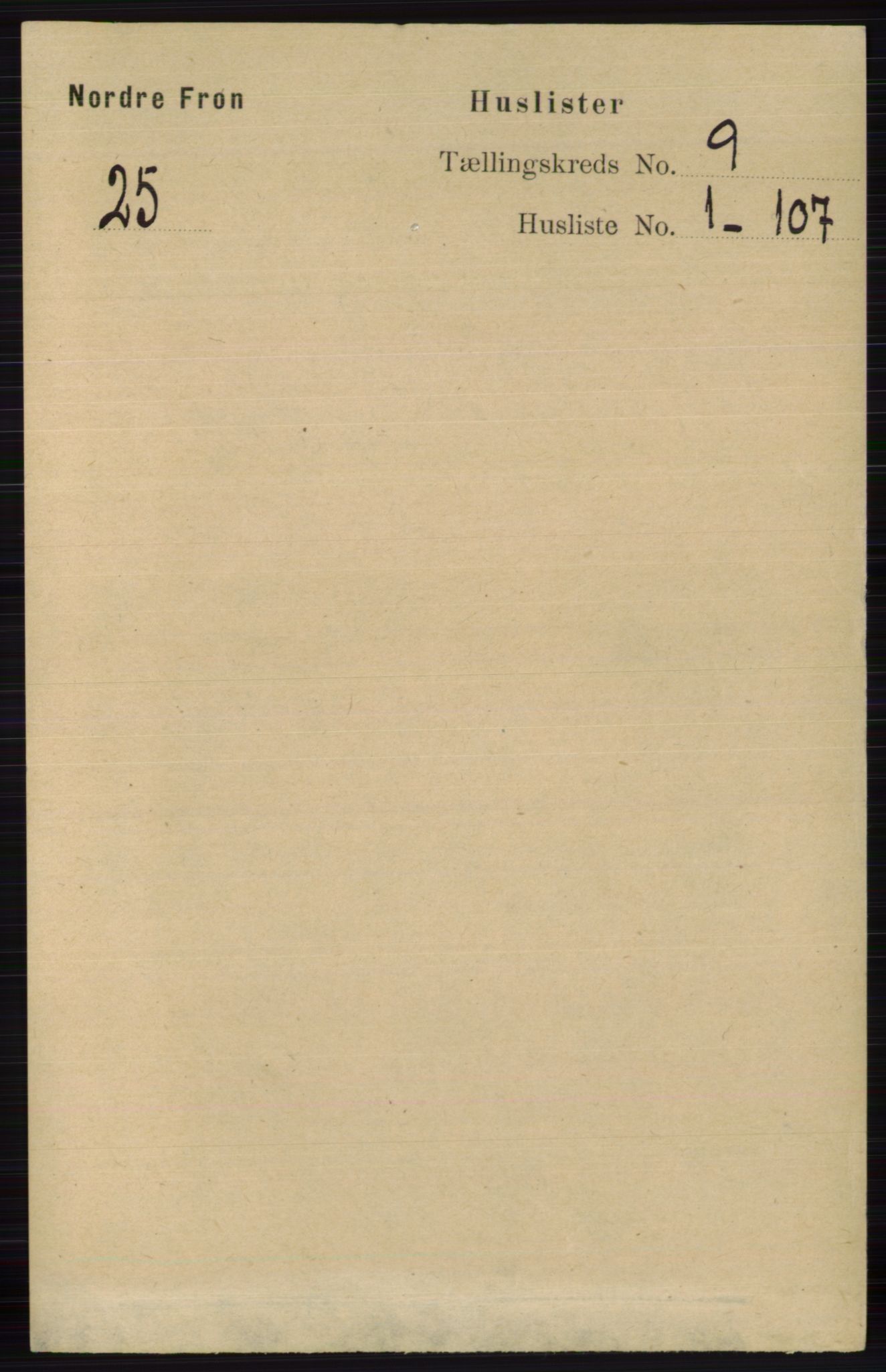 RA, 1891 census for 0518 Nord-Fron, 1891, p. 3594