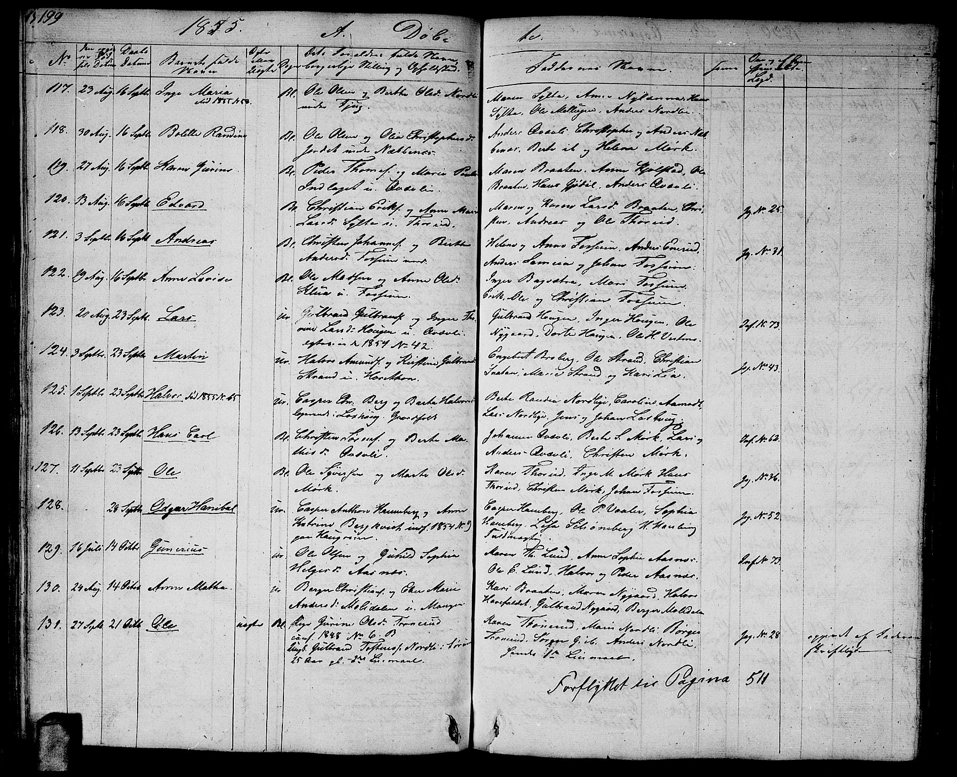 Aurskog prestekontor Kirkebøker, AV/SAO-A-10304a/G/Ga/L0002: Parish register (copy) no. I 2, 1829-1857, p. 199