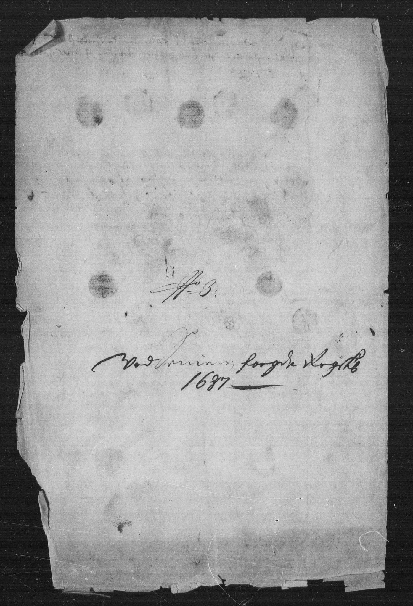 Rentekammeret inntil 1814, Reviderte regnskaper, Stiftamtstueregnskaper, Trondheim stiftamt og Nordland amt, AV/RA-EA-6044/R/Rh/L0010: Nordland amt, 1687