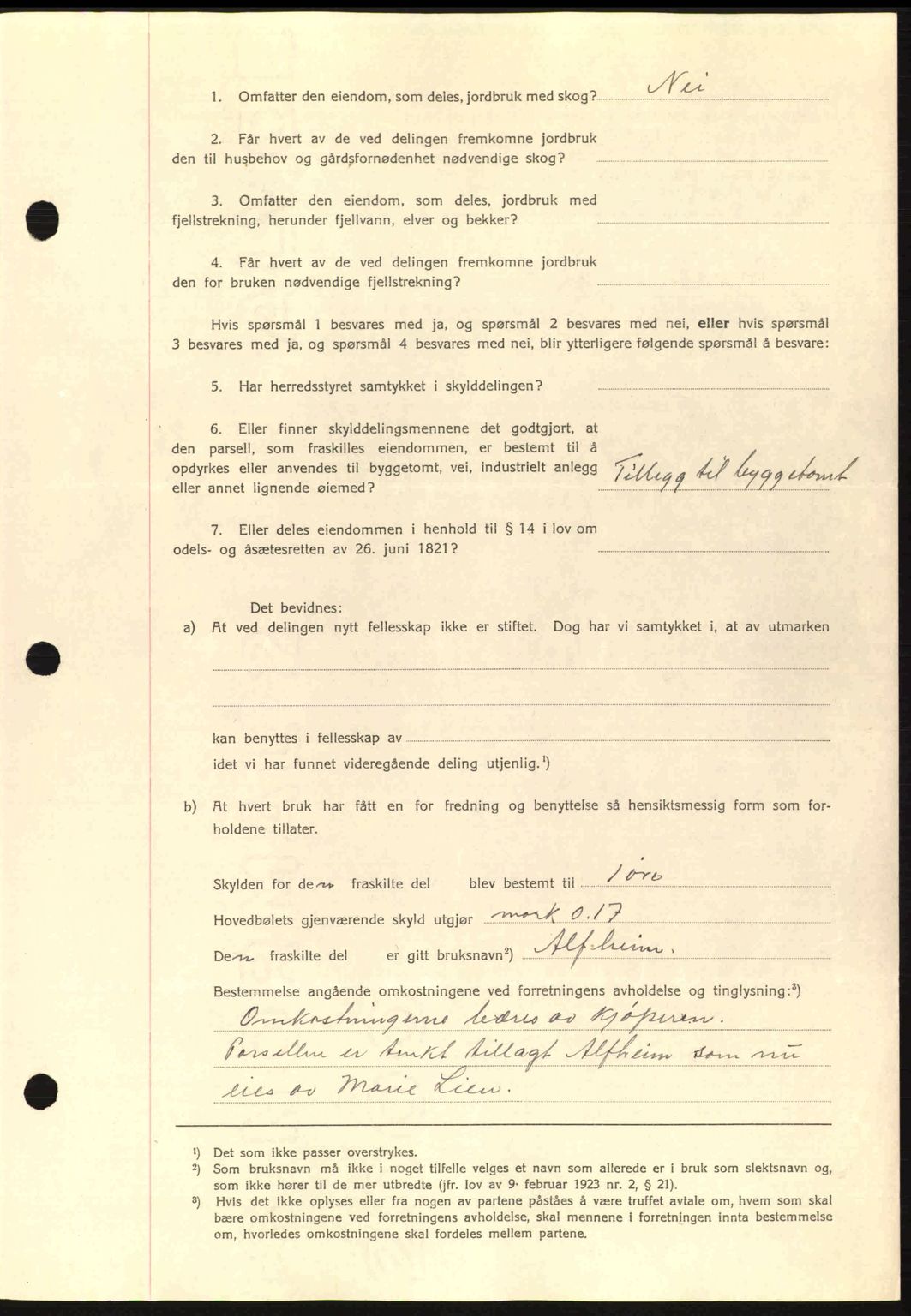 Romsdal sorenskriveri, AV/SAT-A-4149/1/2/2C: Mortgage book no. A12, 1942-1942, Diary no: : 1188/1942