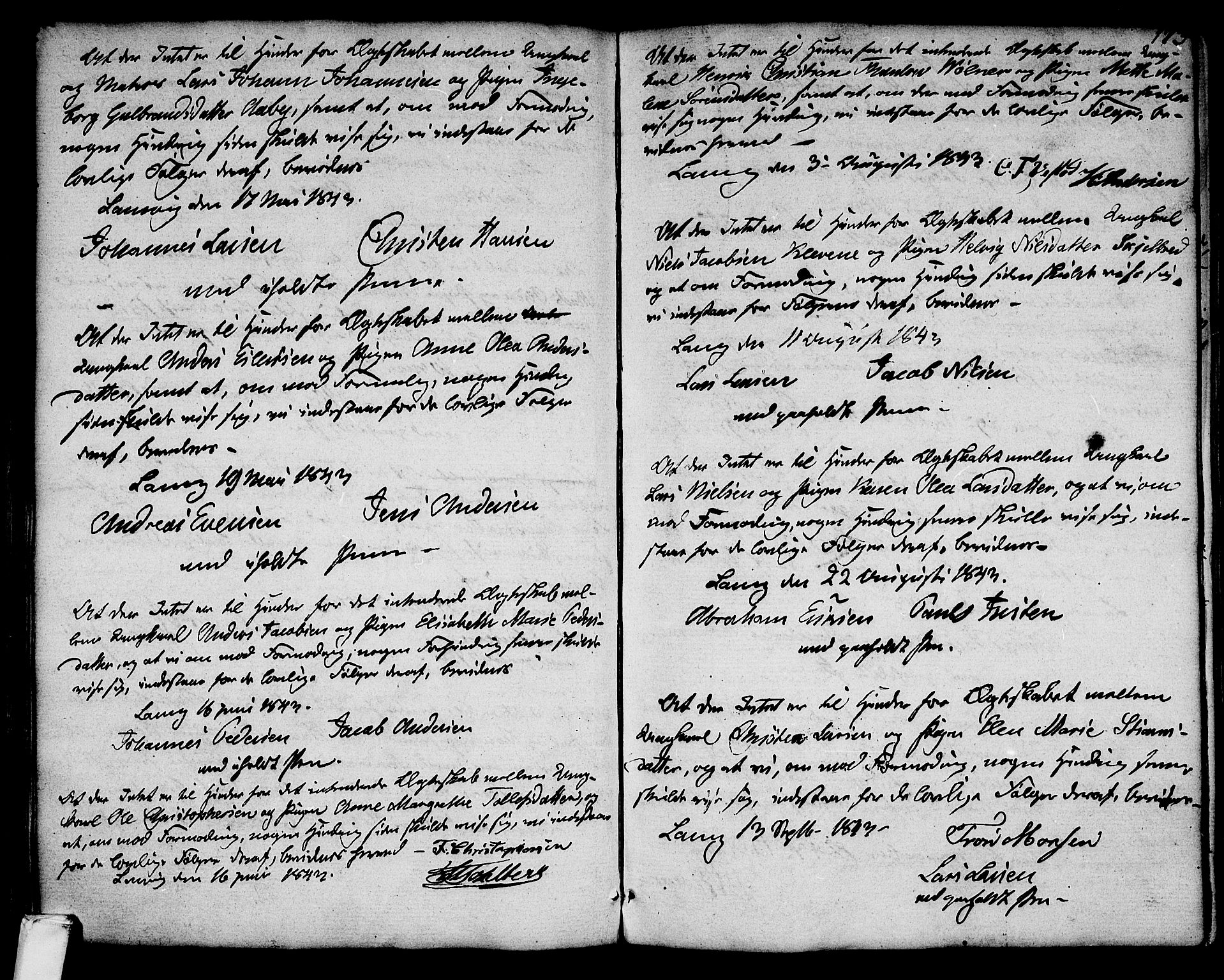Larvik kirkebøker, SAKO/A-352/G/Ga/L0001: Parish register (copy) no. I 1, 1785-1807, p. 173
