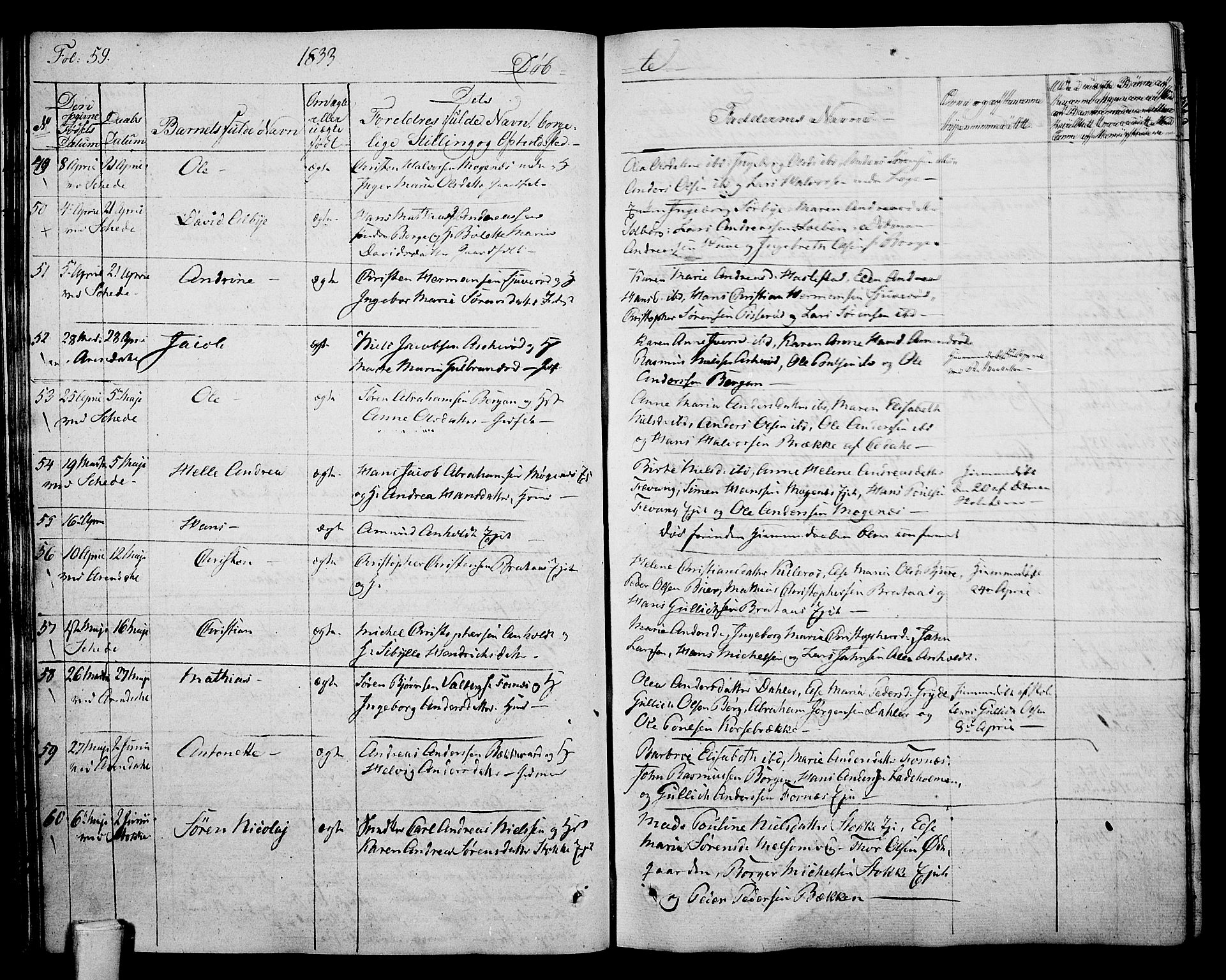 Stokke kirkebøker, SAKO/A-320/F/Fa/L0006: Parish register (official) no. I 6, 1826-1843, p. 59