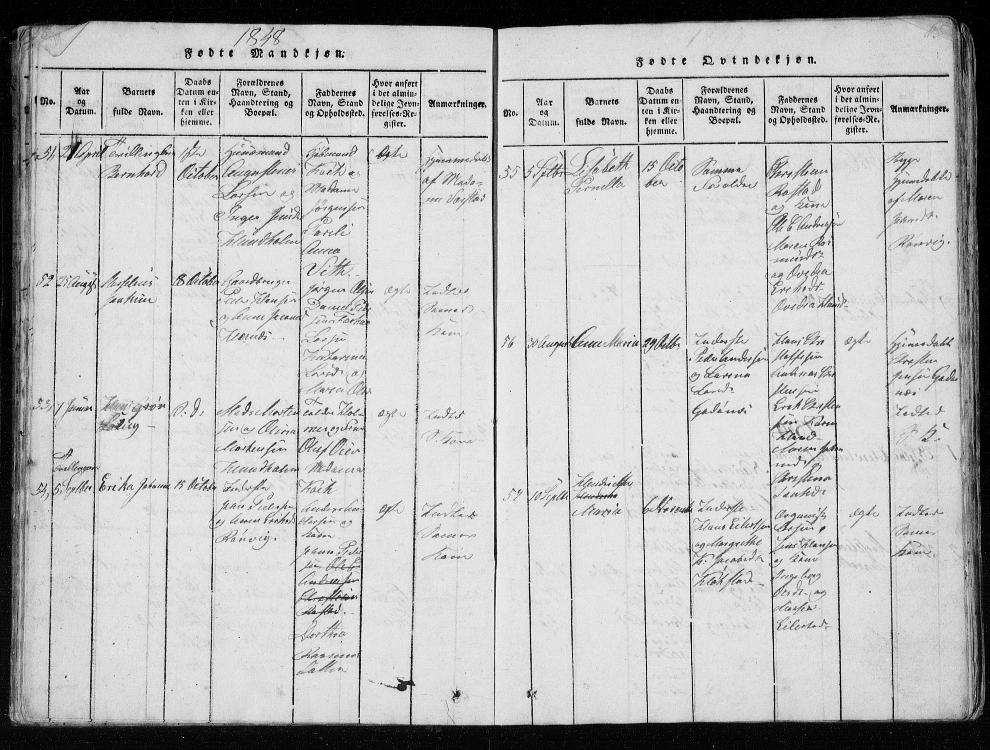 Ministerialprotokoller, klokkerbøker og fødselsregistre - Nordland, AV/SAT-A-1459/801/L0026: Parish register (copy) no. 801C01, 1820-1855, p. 62-63