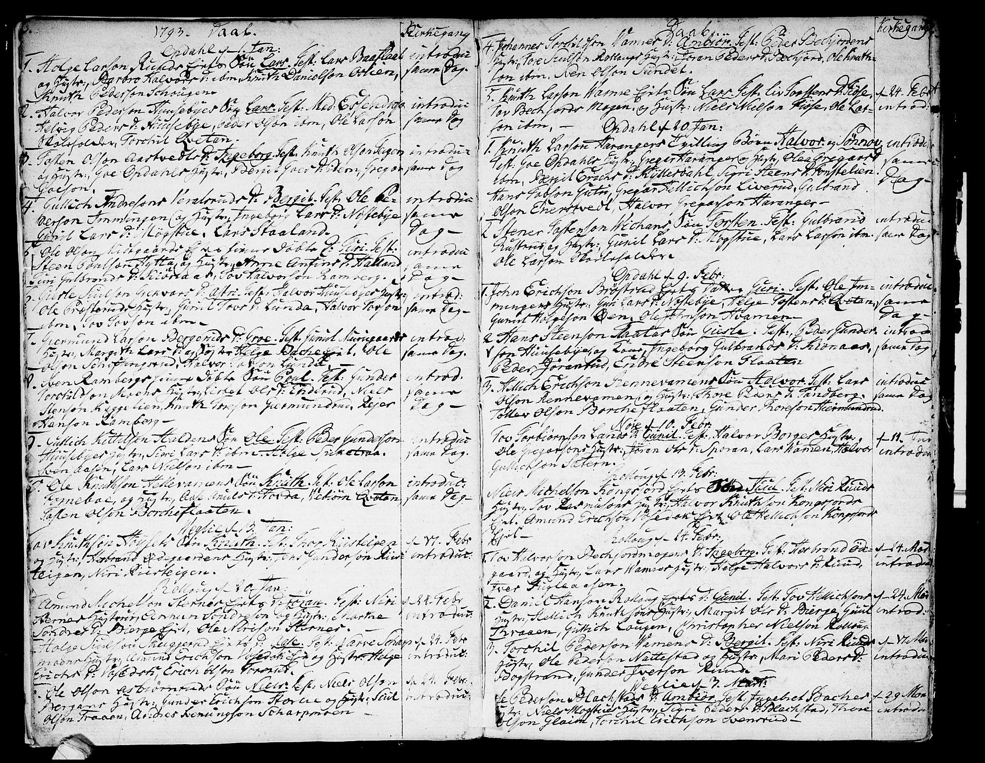 Rollag kirkebøker, AV/SAKO-A-240/F/Fa/L0005: Parish register (official) no. I 5, 1792-1814, p. 6-7