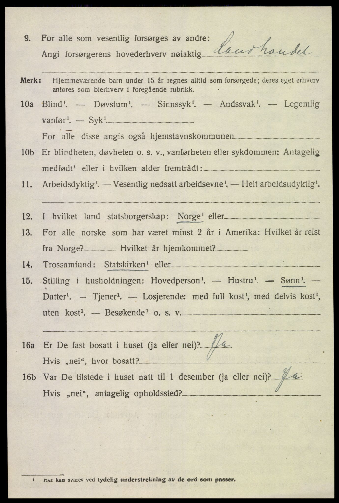 SAK, 1920 census for Bakke, 1920, p. 1811