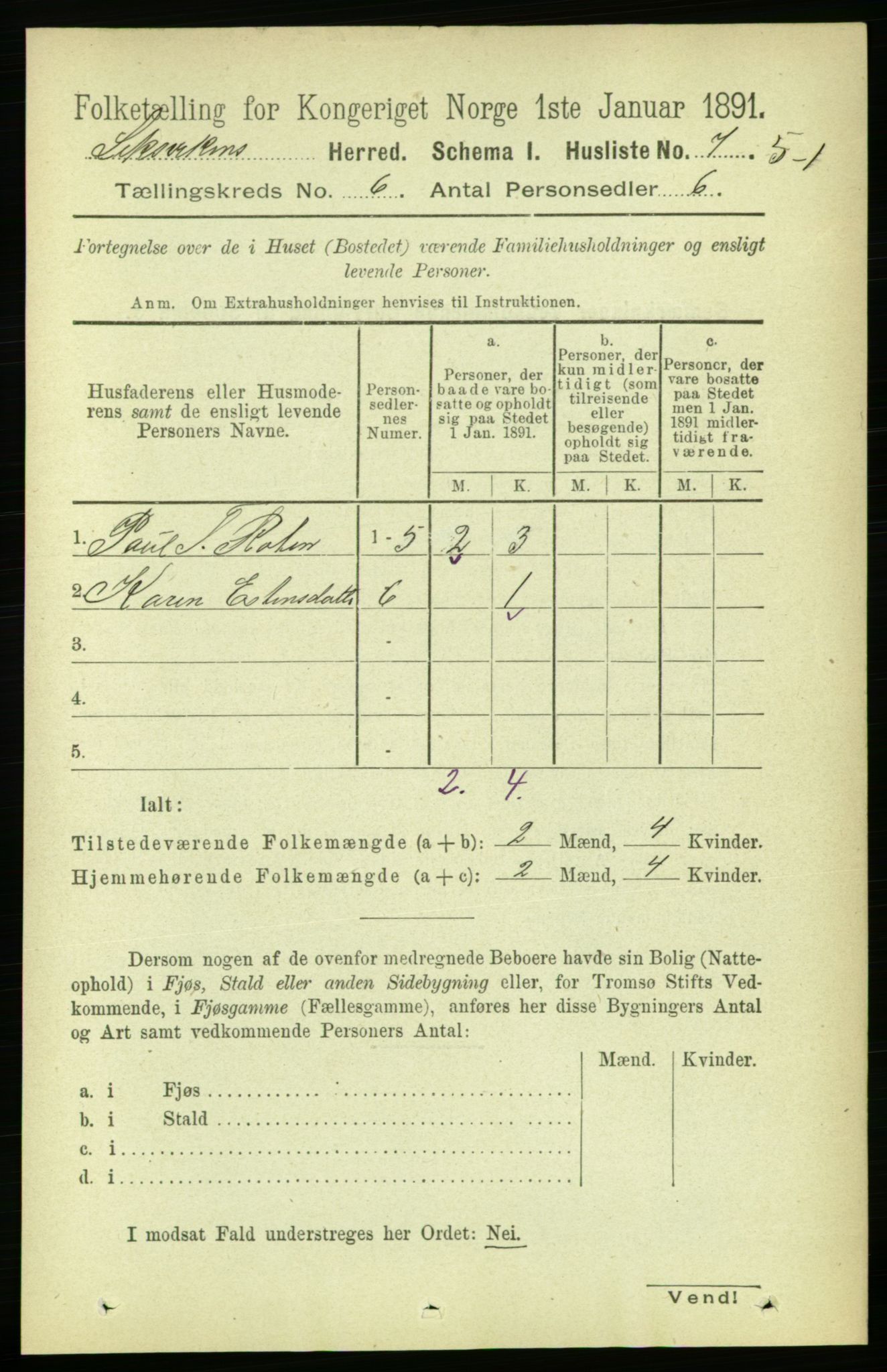 RA, 1891 census for 1718 Leksvik, 1891, p. 3139