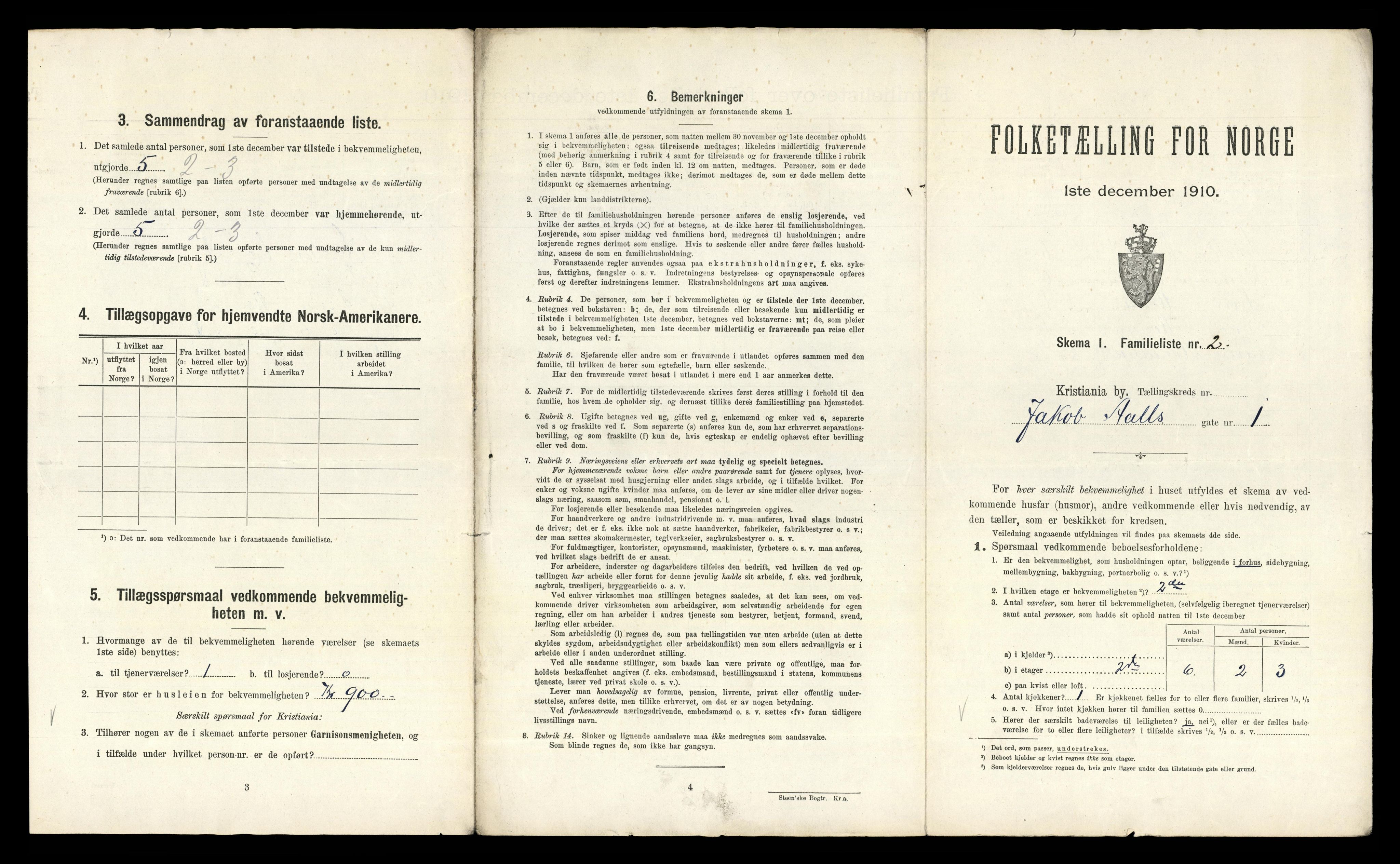 RA, 1910 census for Kristiania, 1910, p. 43849