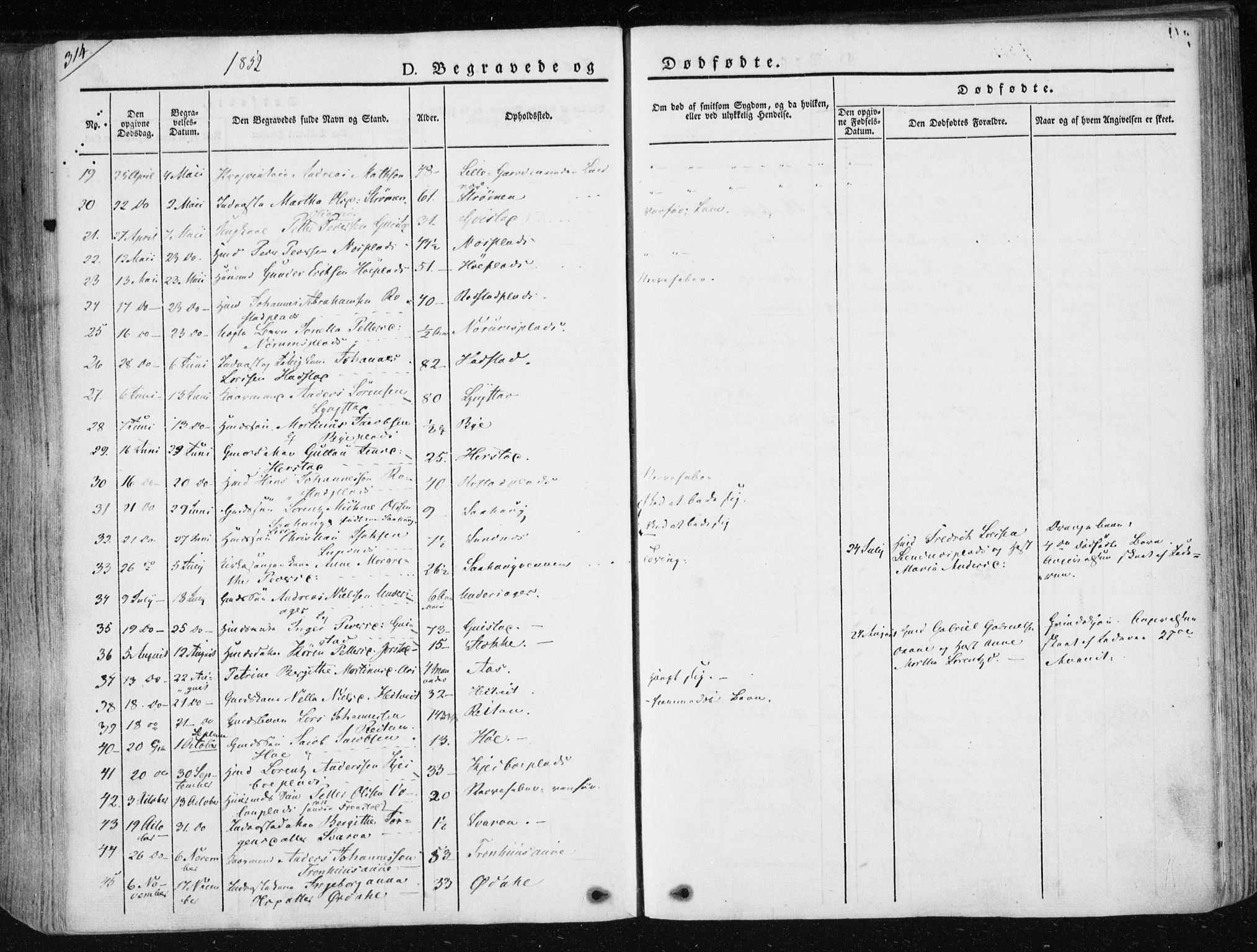 Ministerialprotokoller, klokkerbøker og fødselsregistre - Nord-Trøndelag, AV/SAT-A-1458/730/L0280: Parish register (official) no. 730A07 /1, 1840-1854, p. 314