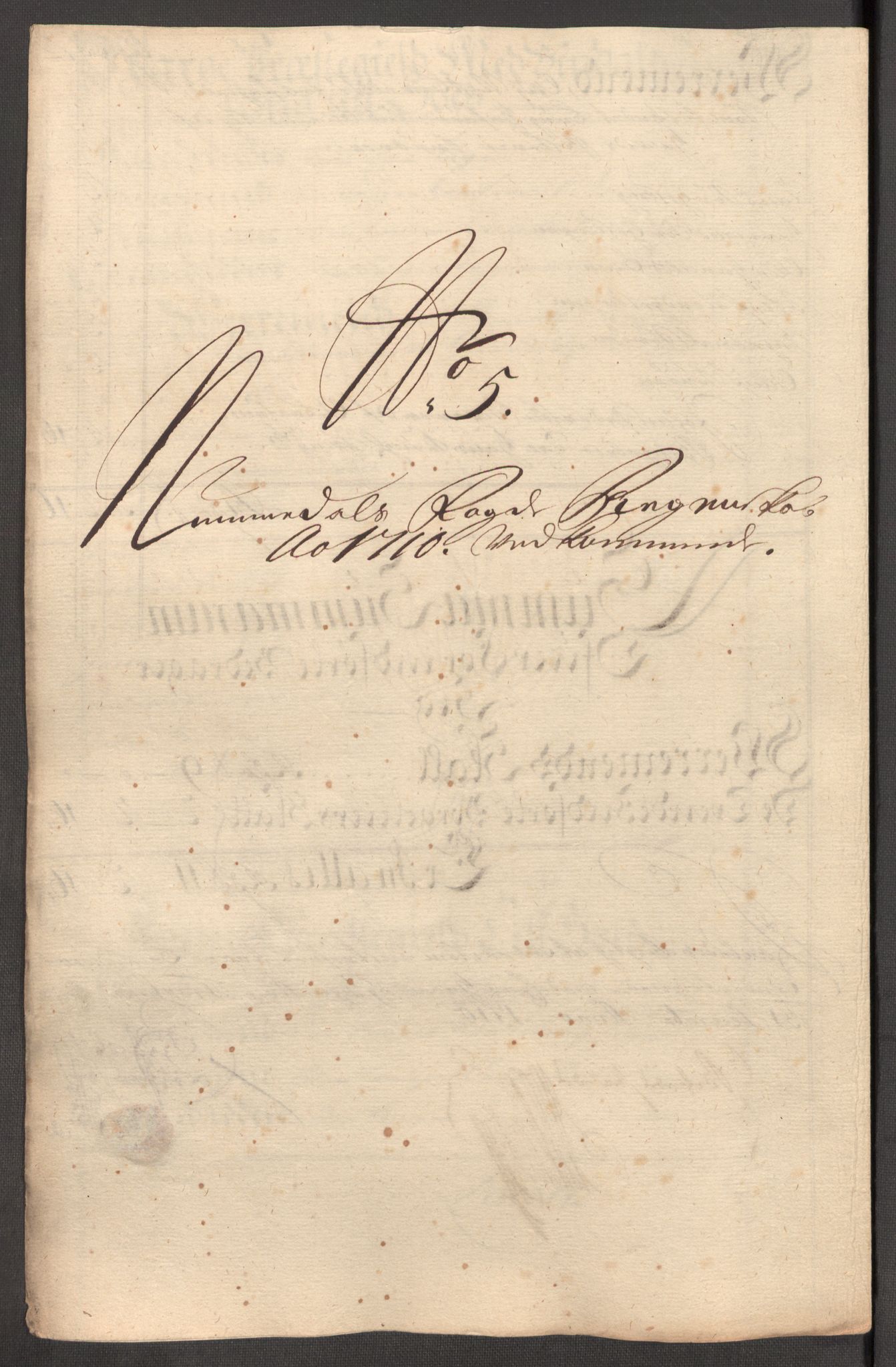 Rentekammeret inntil 1814, Reviderte regnskaper, Fogderegnskap, AV/RA-EA-4092/R64/L4431: Fogderegnskap Namdal, 1709-1710, p. 378