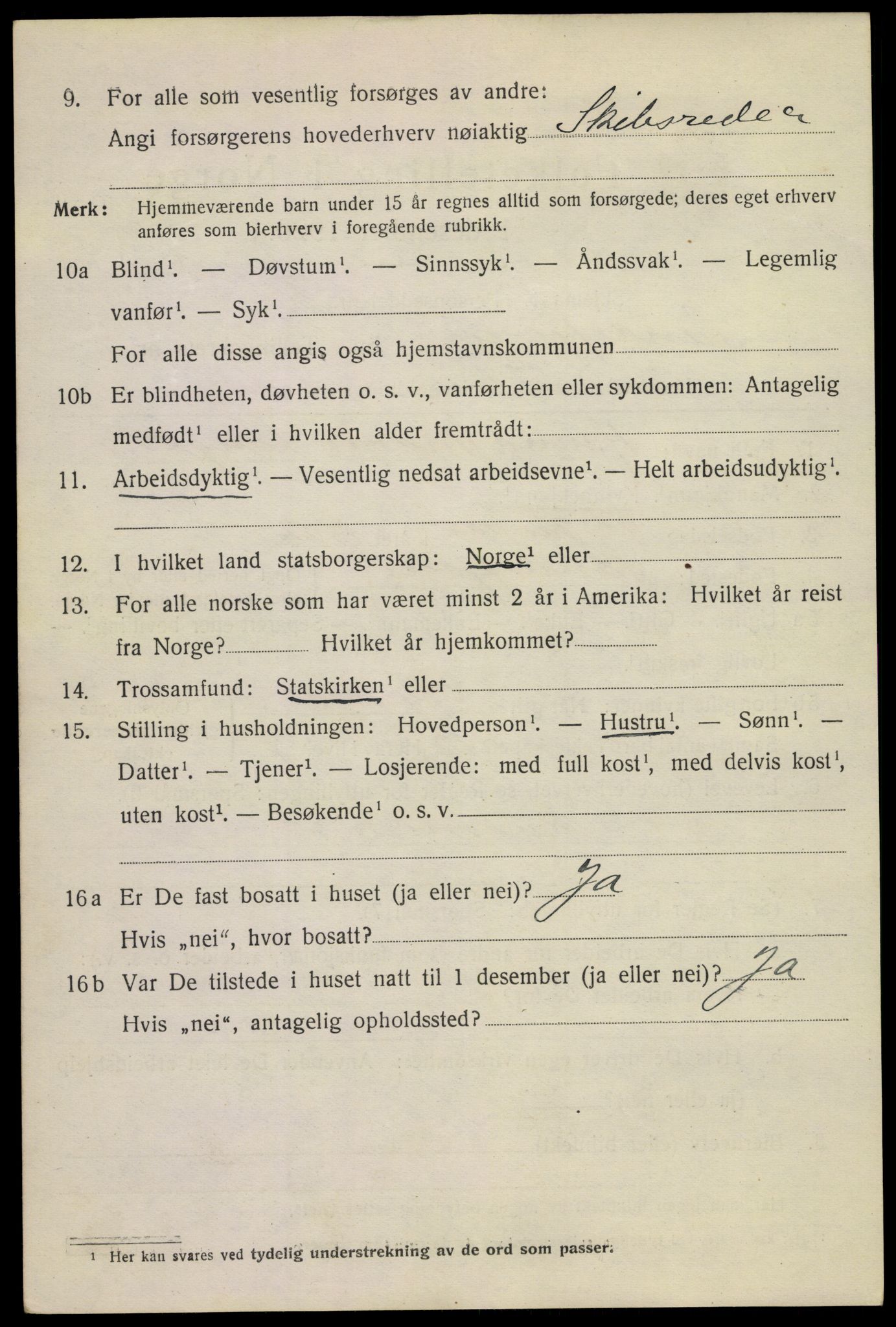 SAKO, 1920 census for Sandefjord, 1920, p. 8407