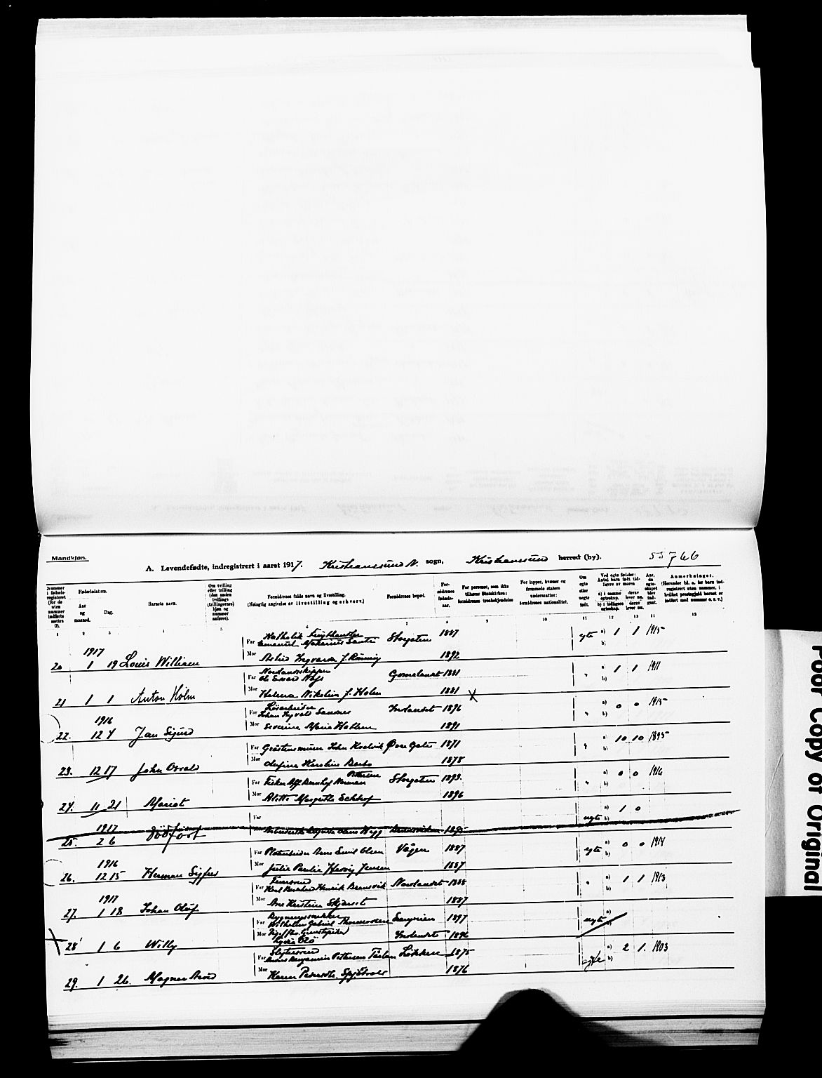 Ministerialprotokoller, klokkerbøker og fødselsregistre - Møre og Romsdal, AV/SAT-A-1454/572/L0861: Parish register (official) no. 572D05, 1913-1920