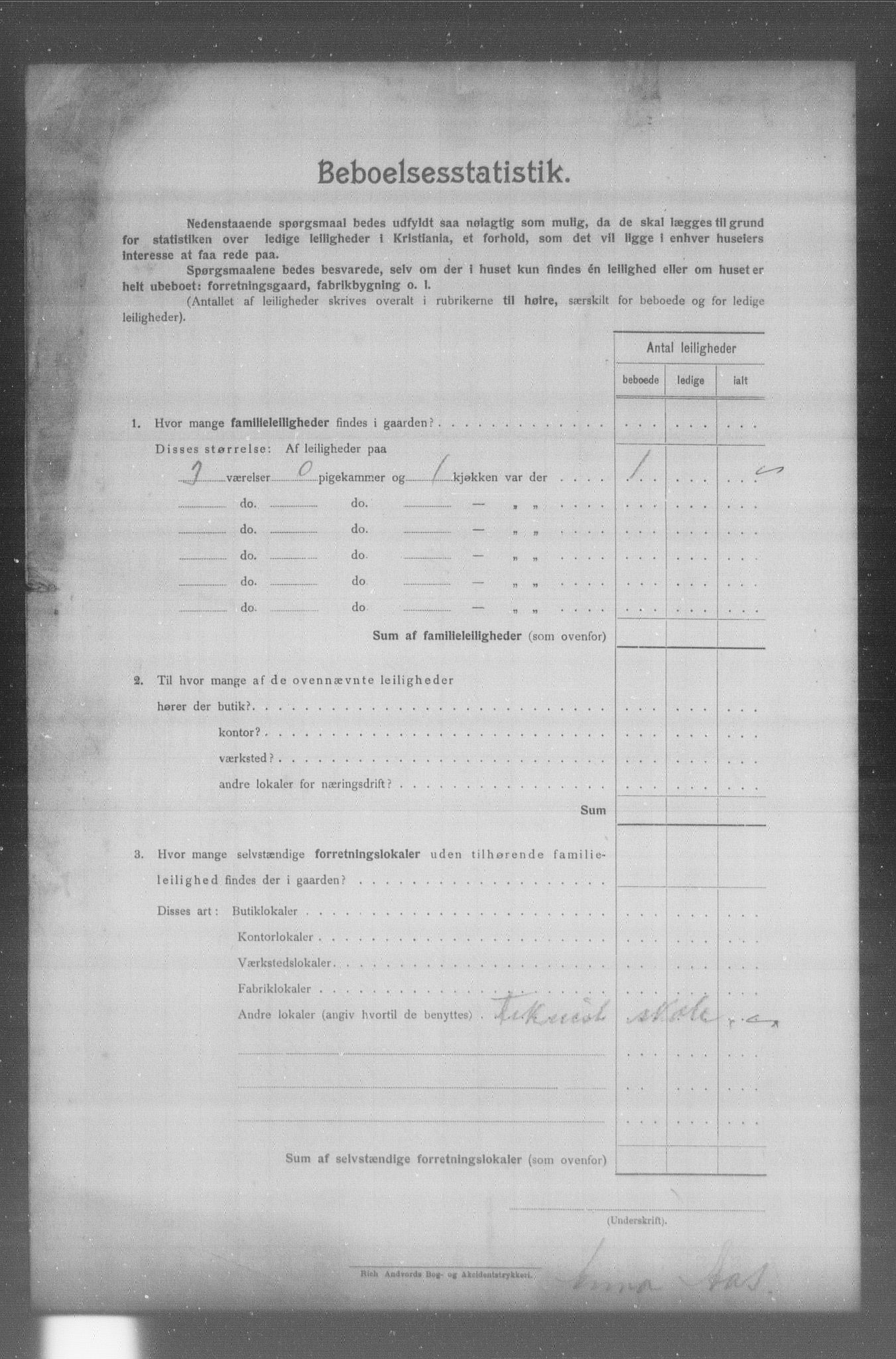 OBA, Municipal Census 1904 for Kristiania, 1904, p. 21276