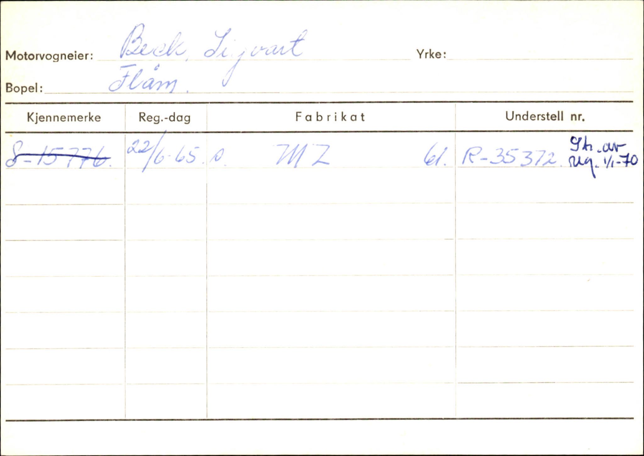 Statens vegvesen, Sogn og Fjordane vegkontor, AV/SAB-A-5301/4/F/L0125: Eigarregister Sogndal V-Å. Aurland A-Å. Fjaler A-N, 1945-1975, p. 411