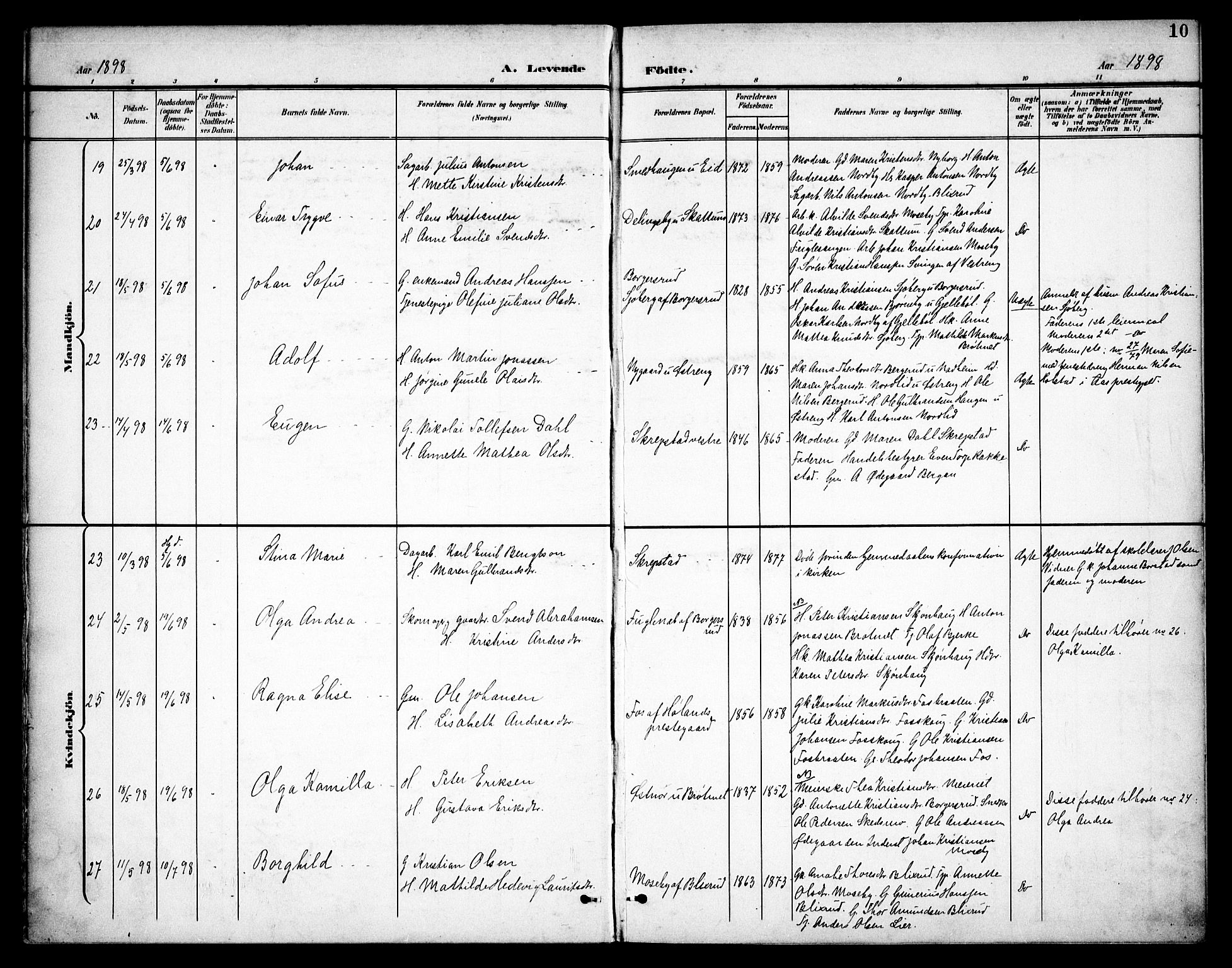 Høland prestekontor Kirkebøker, AV/SAO-A-10346a/F/Fa/L0015: Parish register (official) no. I 15, 1897-1912, p. 10
