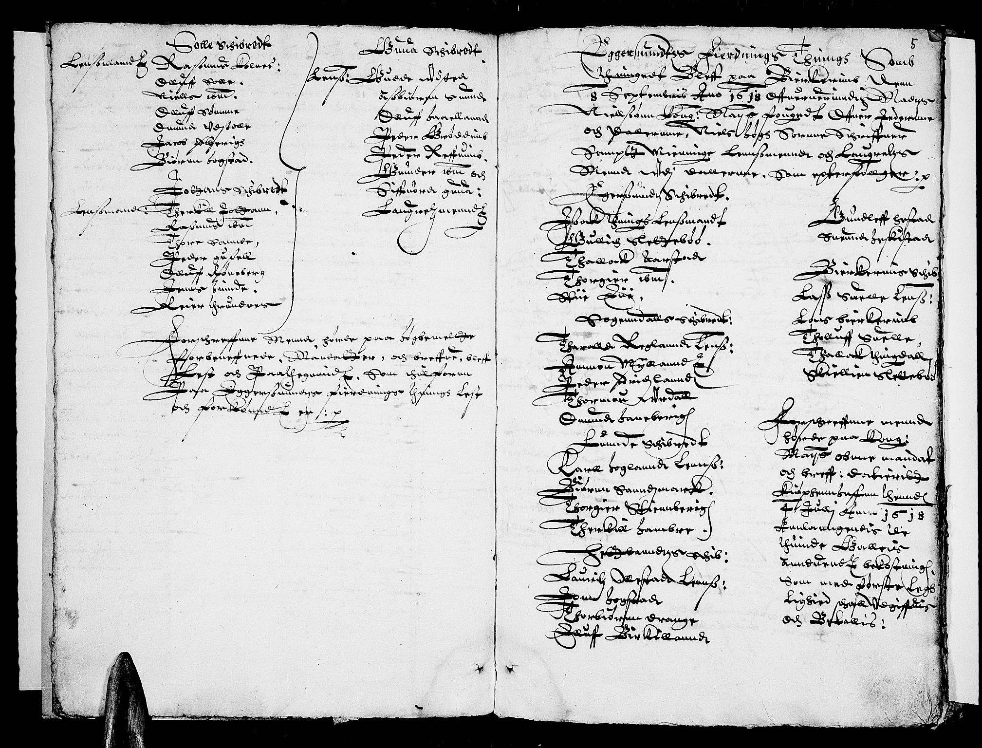 Jæren og Dalane sorenskriveri, AV/SAST-A-100306/3/30/30BA/L0004: TINGBOK, 1618-1619, p. 4b-5a