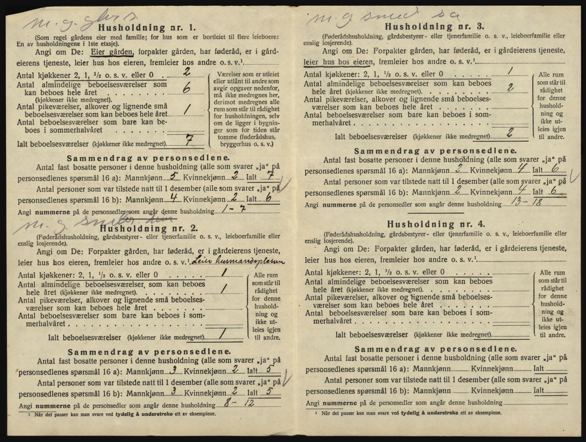 SAO, 1920 census for Eidsberg, 1920, p. 412