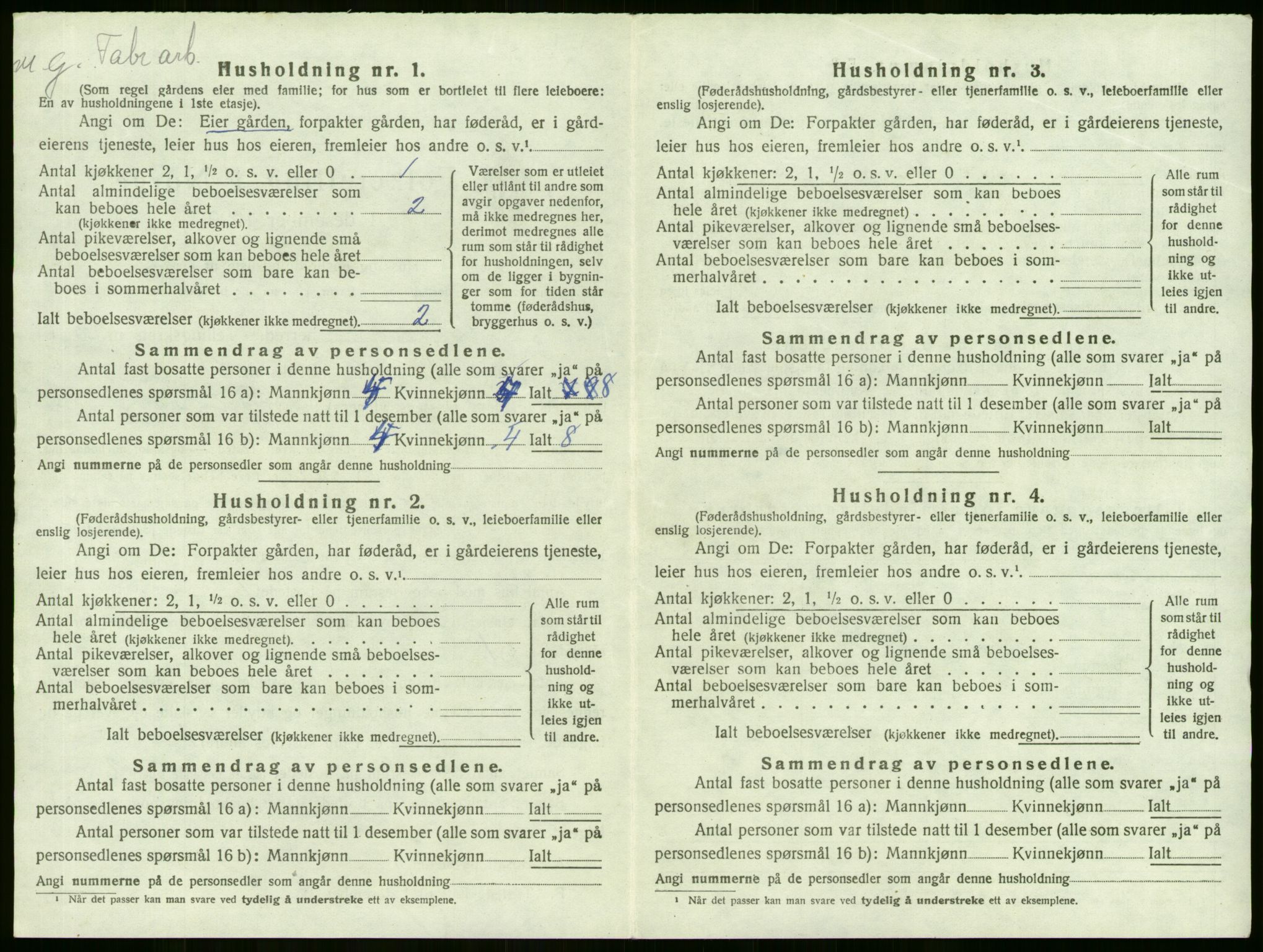 SAKO, 1920 census for Lier, 1920, p. 339