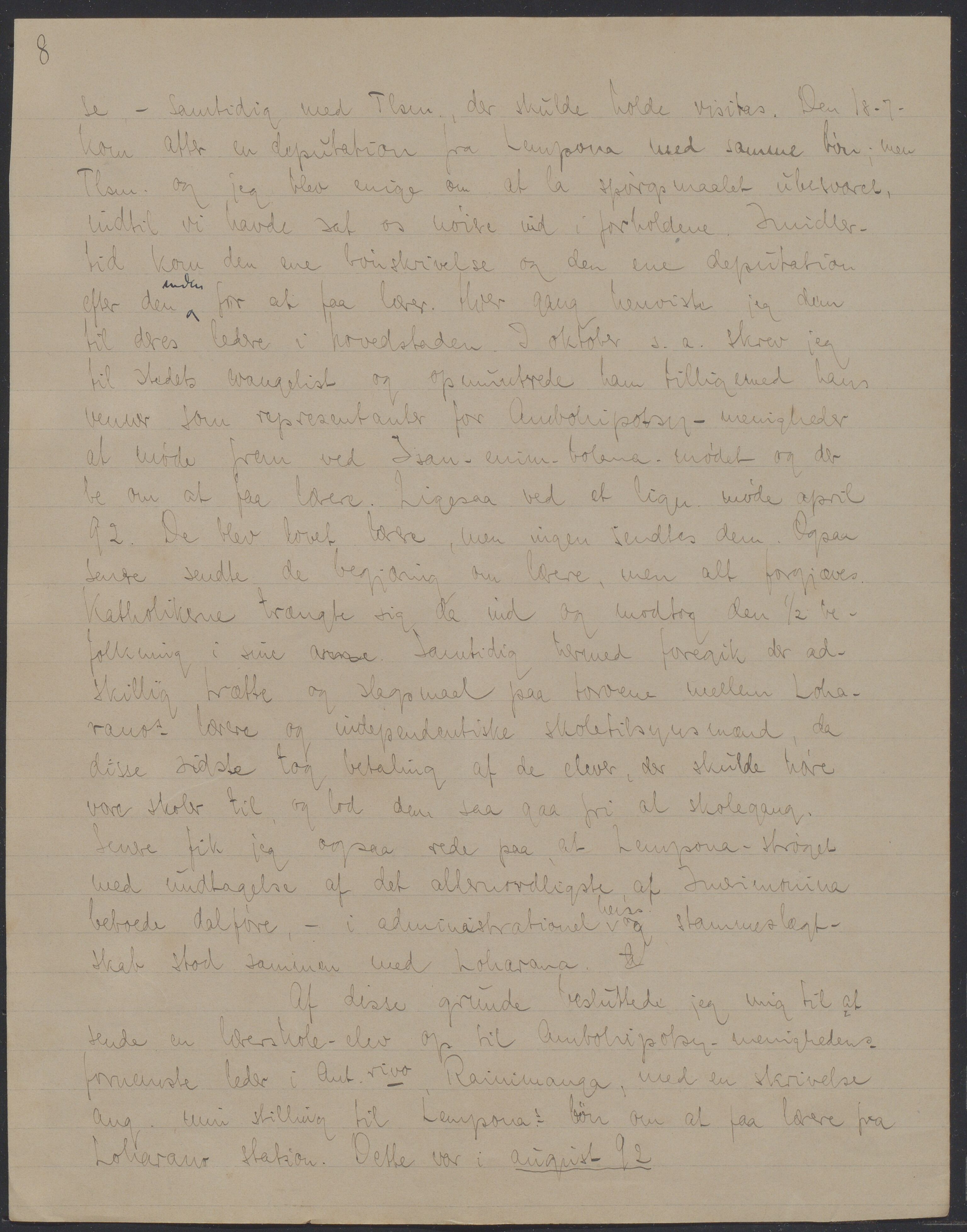 Det Norske Misjonsselskap - hovedadministrasjonen, VID/MA-A-1045/D/Da/Daa/L0040/0009: Konferansereferat og årsberetninger / Konferansereferat fra Madagaskar Innland., 1895, p. 8