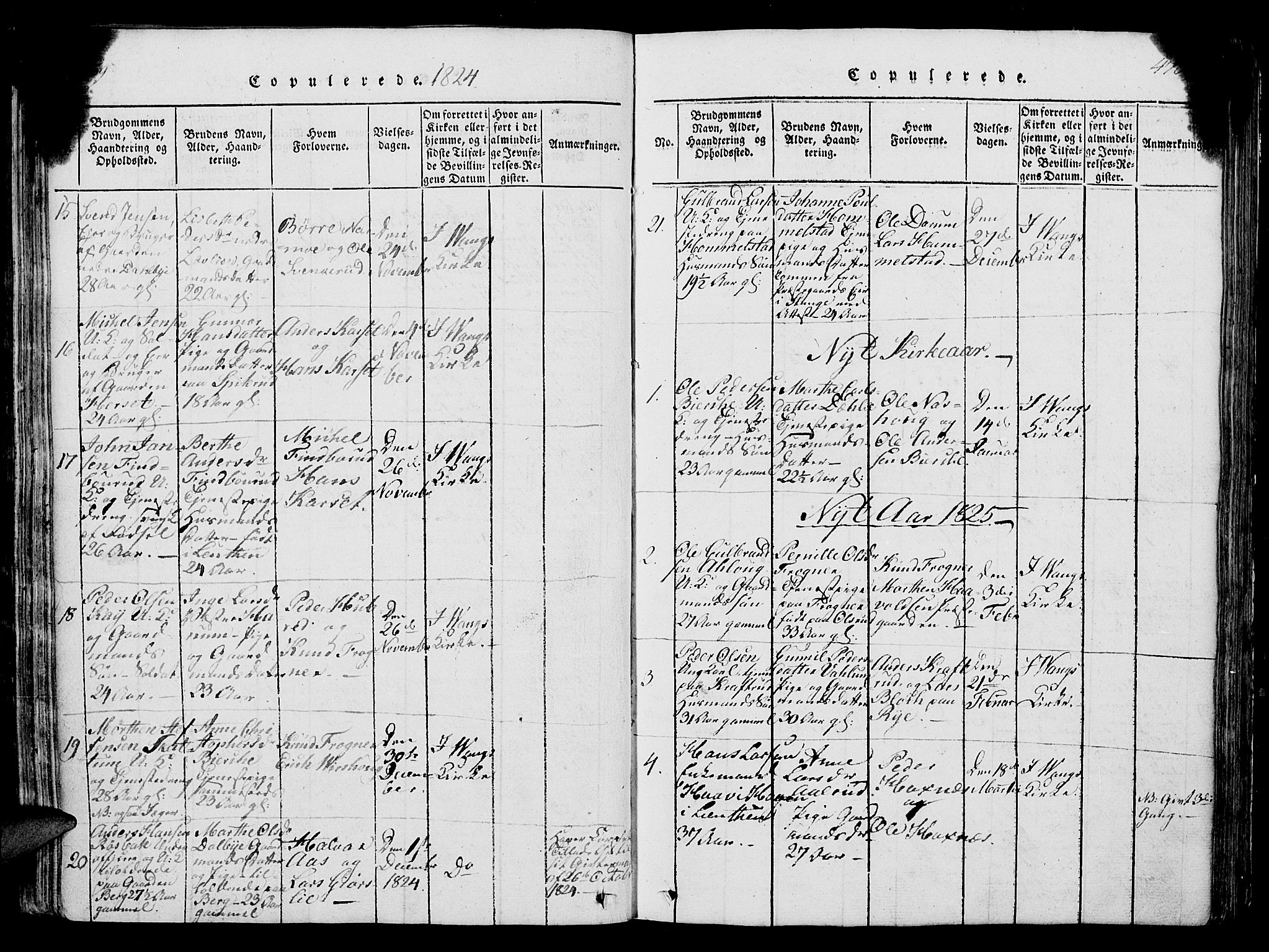 Vang prestekontor, Hedmark, SAH/PREST-008/H/Ha/Hab/L0004: Parish register (copy) no. 4, 1813-1827, p. 469-470