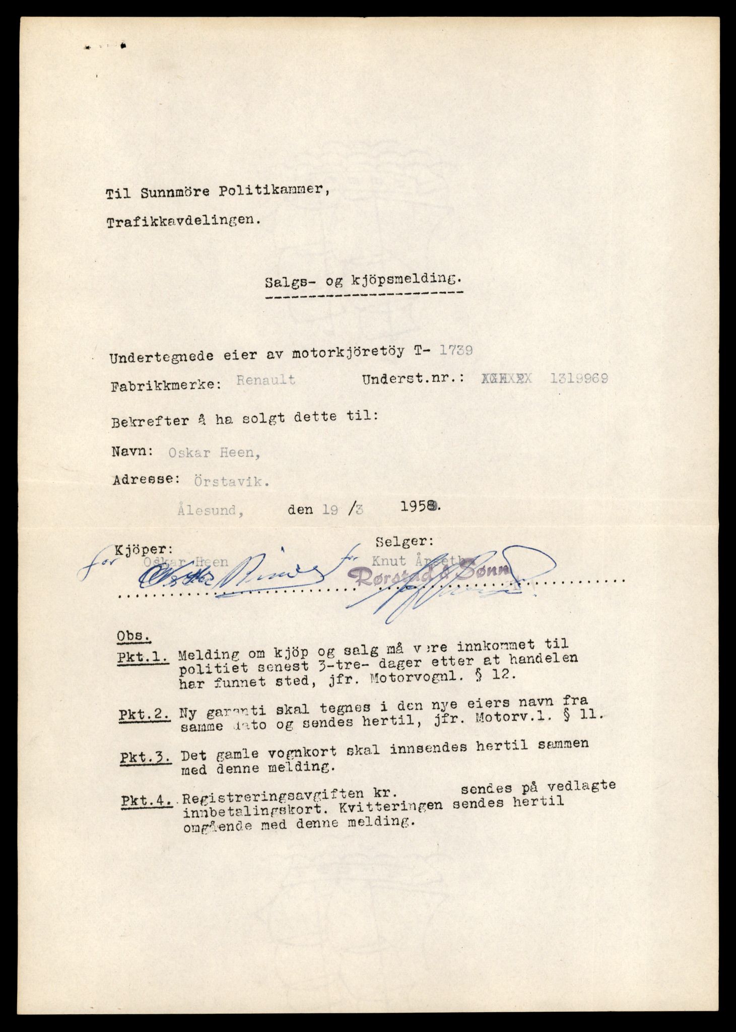 Møre og Romsdal vegkontor - Ålesund trafikkstasjon, AV/SAT-A-4099/F/Fe/L0015: Registreringskort for kjøretøy T 1700 - T 1850, 1927-1998, p. 824