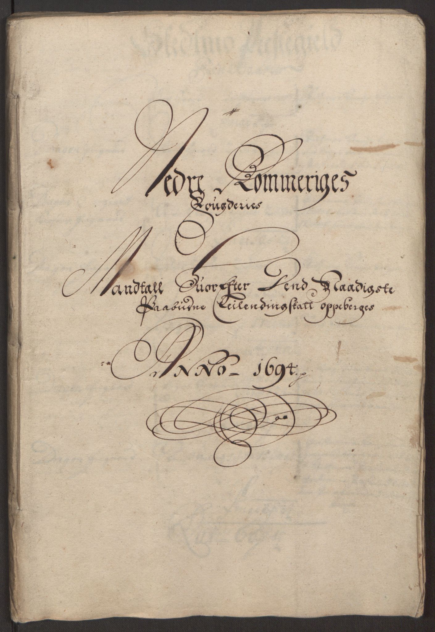 Rentekammeret inntil 1814, Reviderte regnskaper, Fogderegnskap, RA/EA-4092/R11/L0579: Fogderegnskap Nedre Romerike, 1694-1695, p. 60