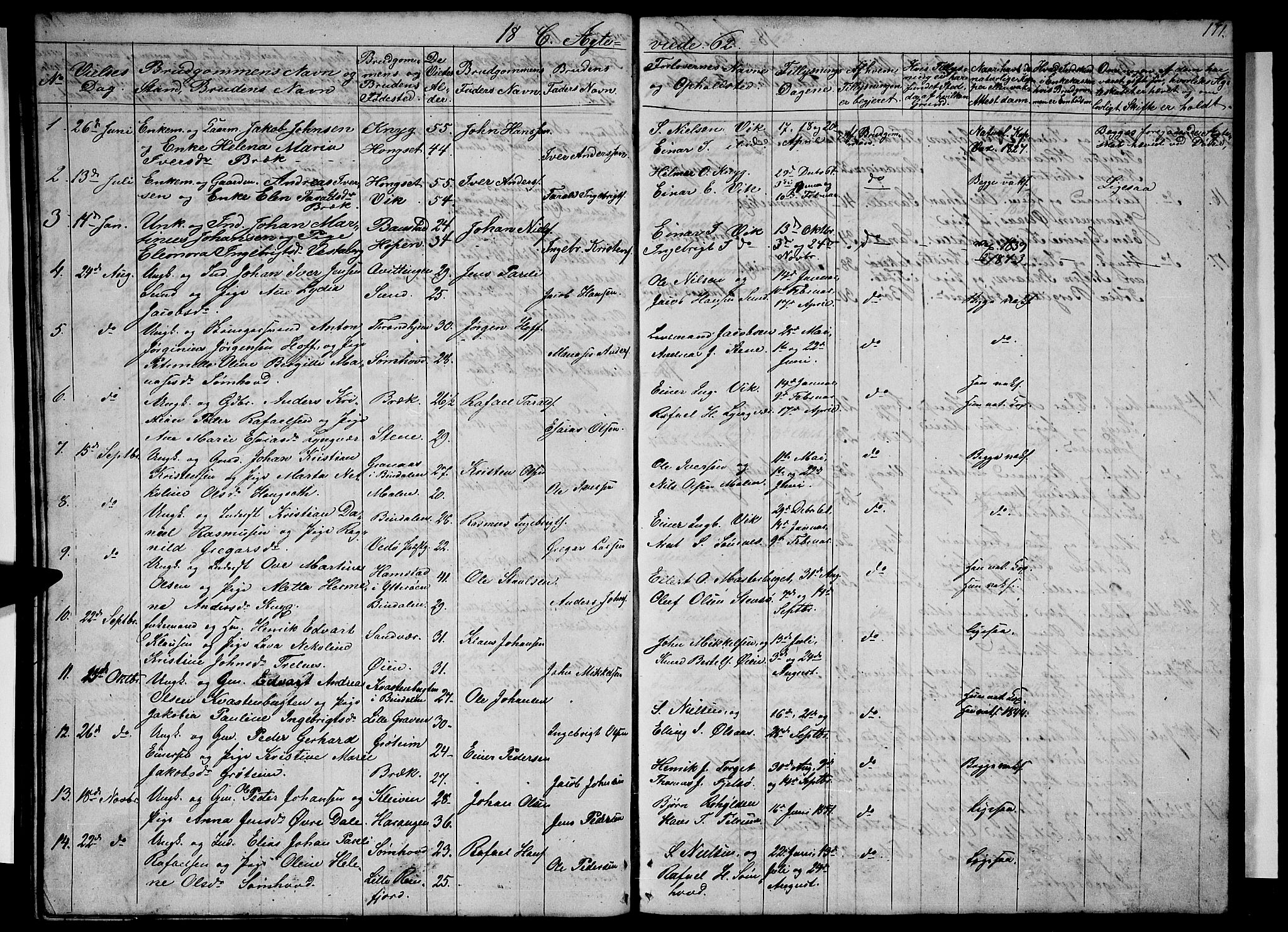 Ministerialprotokoller, klokkerbøker og fødselsregistre - Nordland, AV/SAT-A-1459/812/L0187: Parish register (copy) no. 812C05, 1850-1883, p. 171
