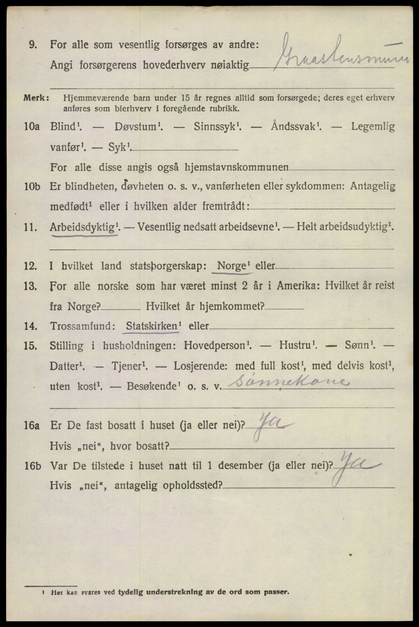 SAKO, 1920 census for Lardal, 1920, p. 3990