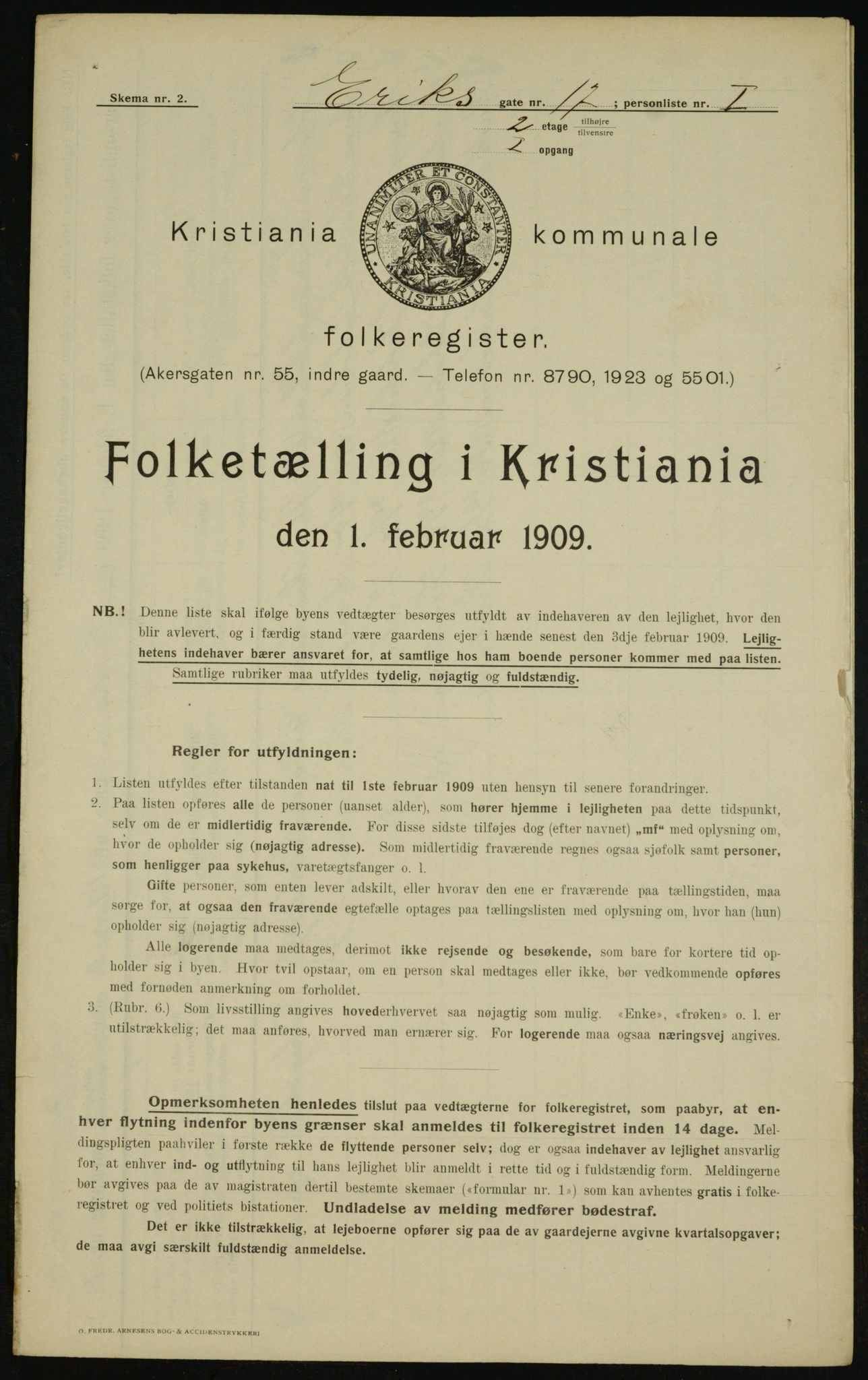 OBA, Municipal Census 1910 for Kristiania, 1910, p. 20651