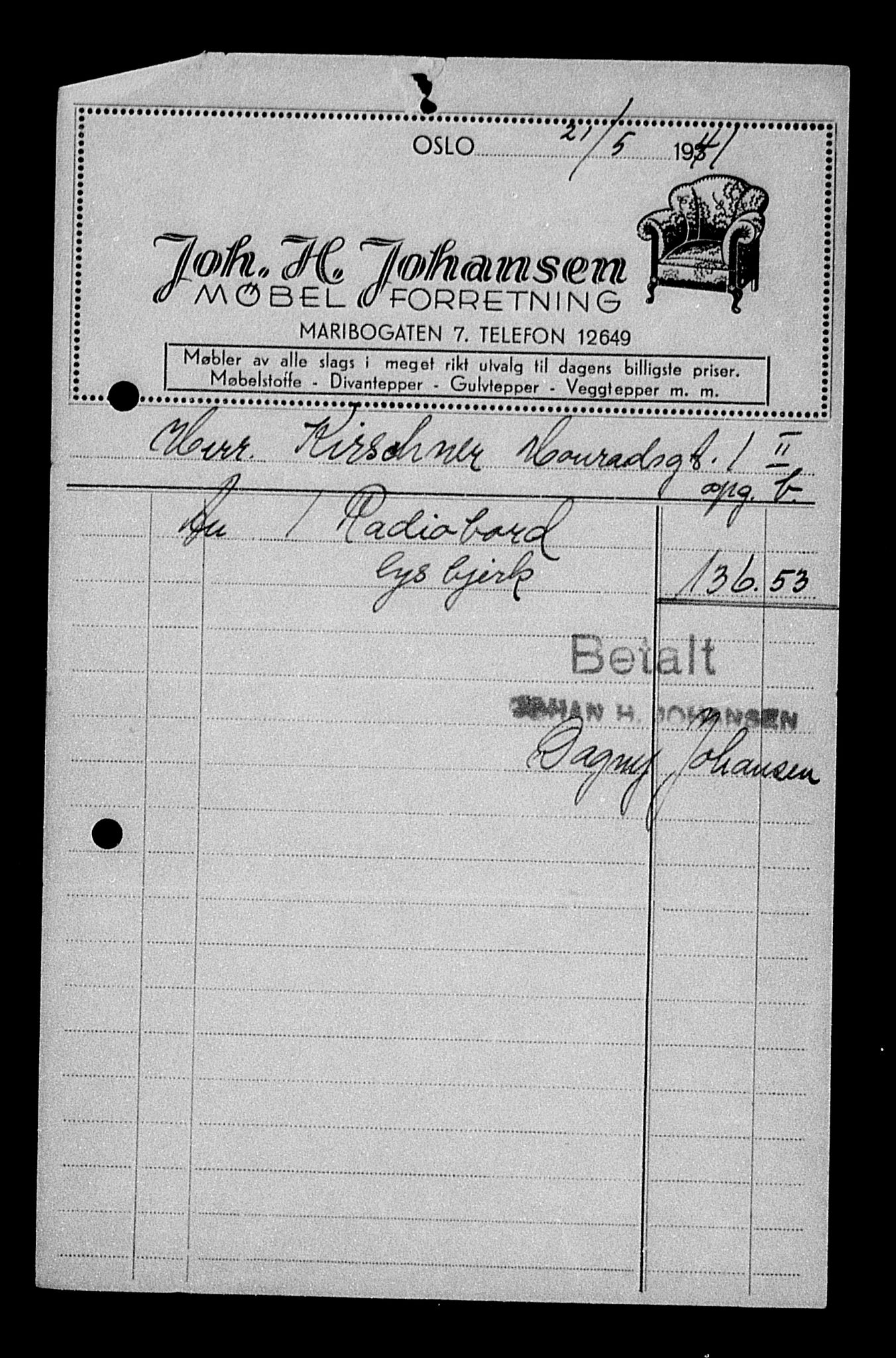 Justisdepartementet, Tilbakeføringskontoret for inndratte formuer, AV/RA-S-1564/H/Hc/Hcc/L0951: --, 1945-1947, p. 328
