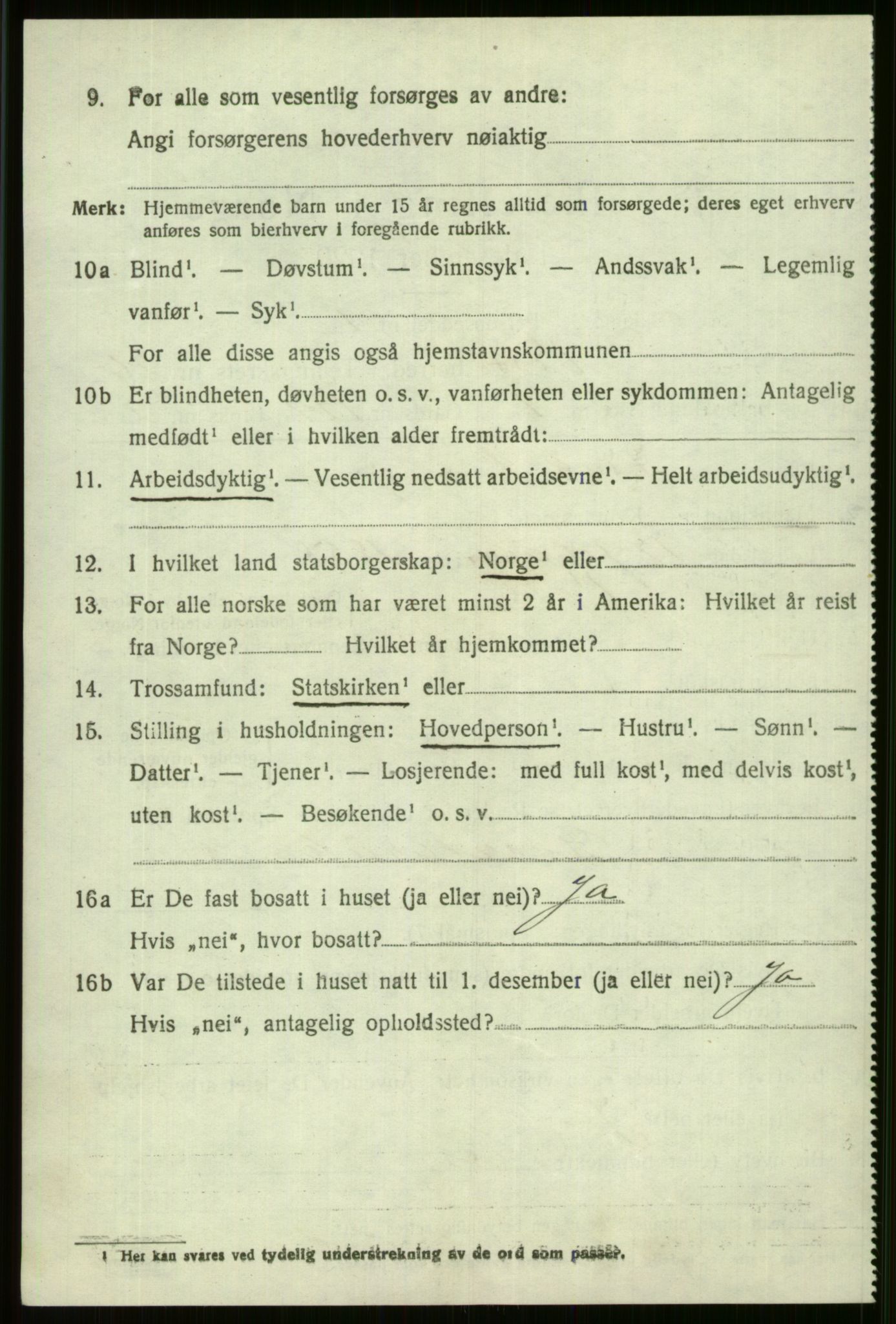 SAB, 1920 census for Voss, 1920, p. 17930