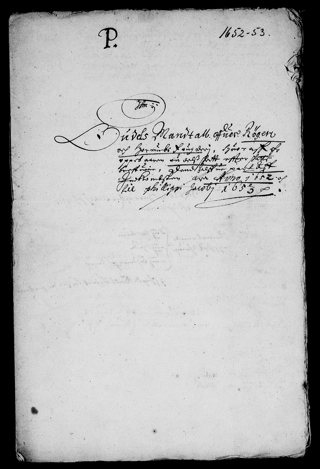 Rentekammeret inntil 1814, Reviderte regnskaper, Lensregnskaper, AV/RA-EA-5023/R/Rb/Rba/L0212: Akershus len, 1652-1653