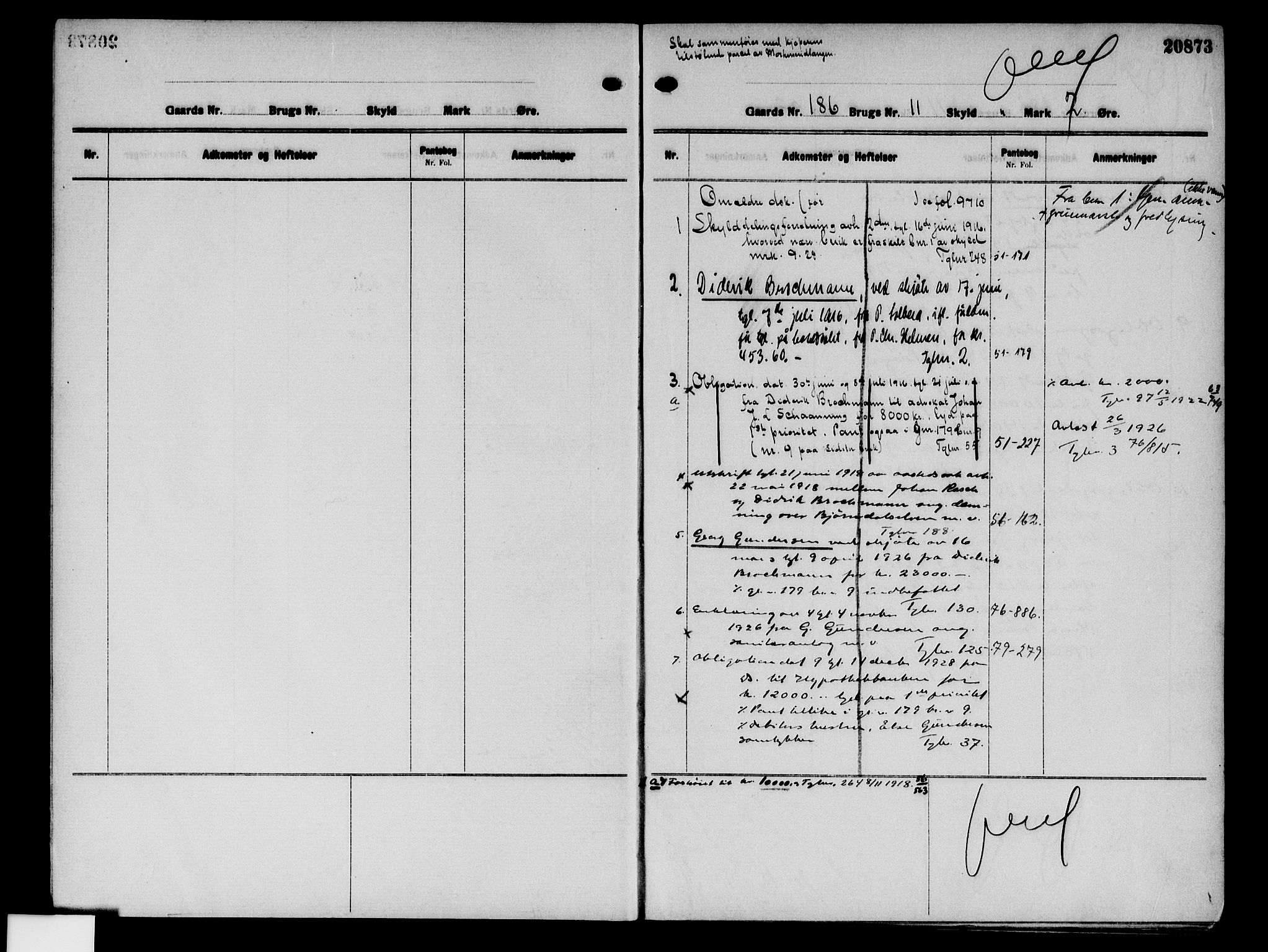 Aker herredsskriveri, AV/SAO-A-10896/G/Ga/Gab/Gaba/L0036: Mortgage register no. I 36, 1916-1950, p. 20873