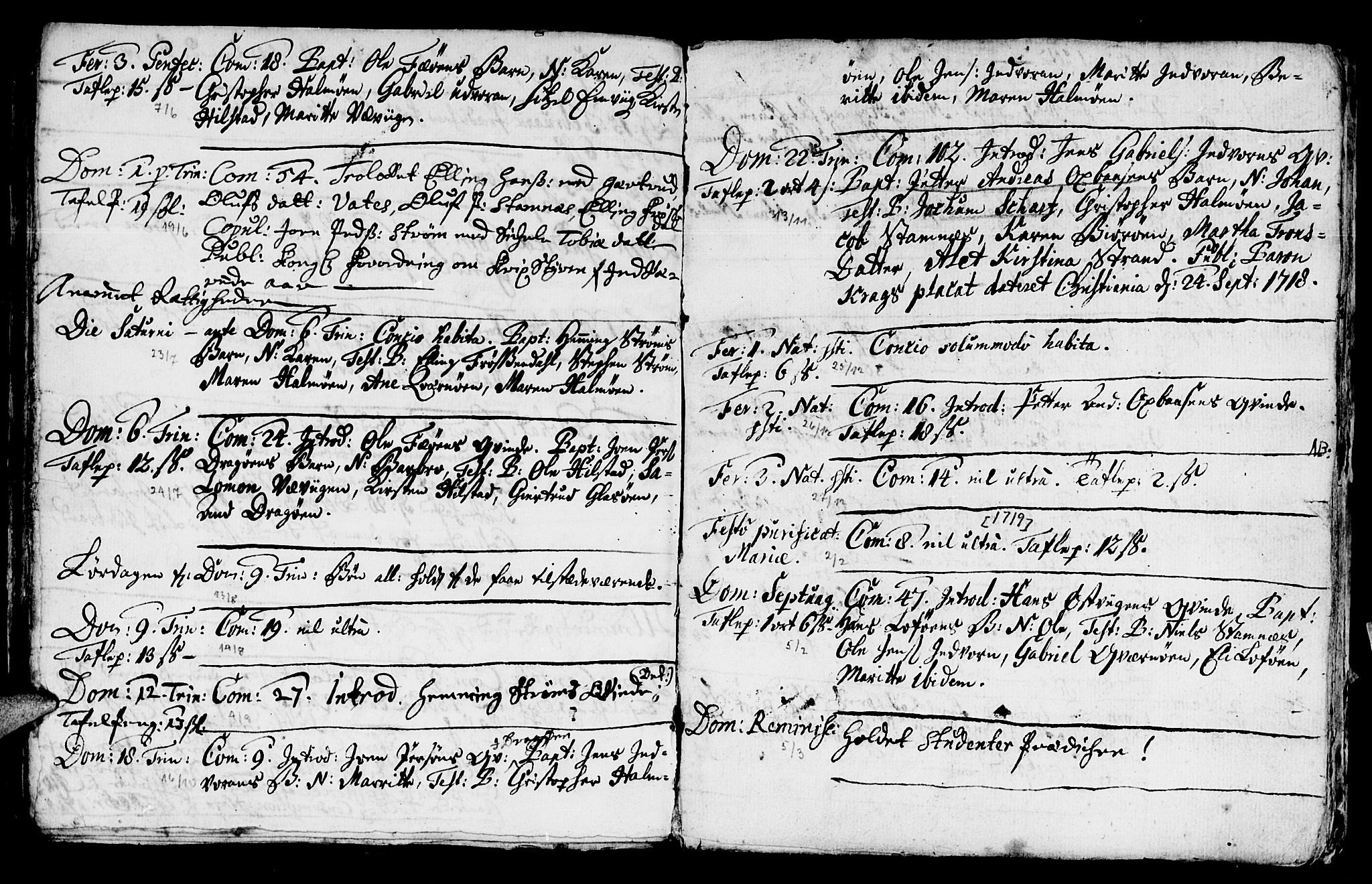 Ministerialprotokoller, klokkerbøker og fødselsregistre - Nord-Trøndelag, SAT/A-1458/771/L0594: Parish register (official) no. 771A01, 1689-1738