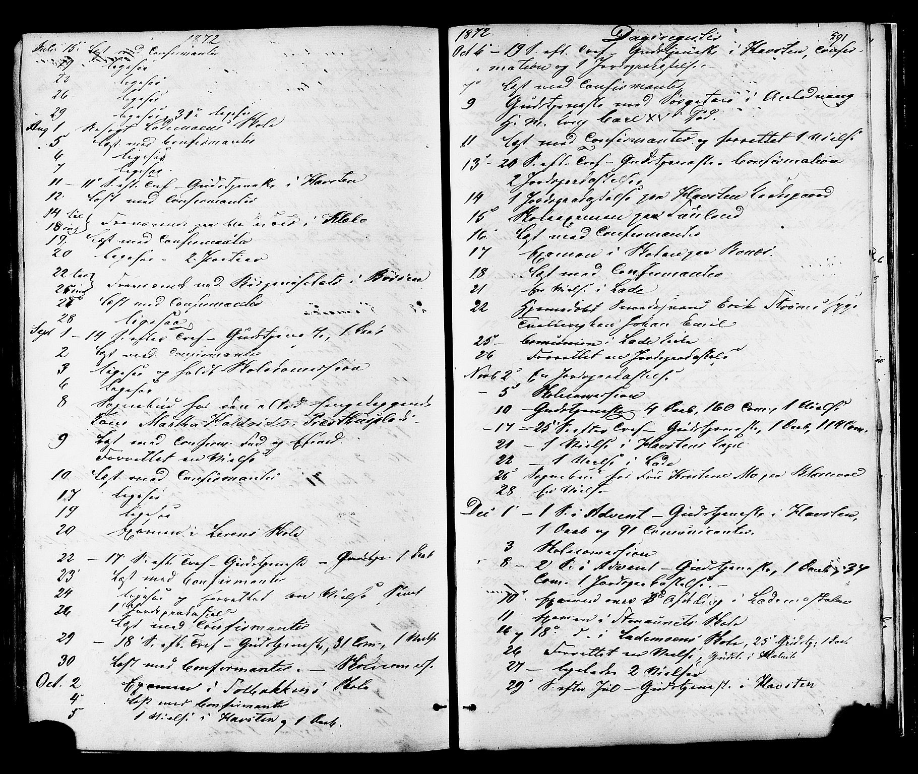 Ministerialprotokoller, klokkerbøker og fødselsregistre - Sør-Trøndelag, SAT/A-1456/606/L0293: Parish register (official) no. 606A08, 1866-1877, p. 591