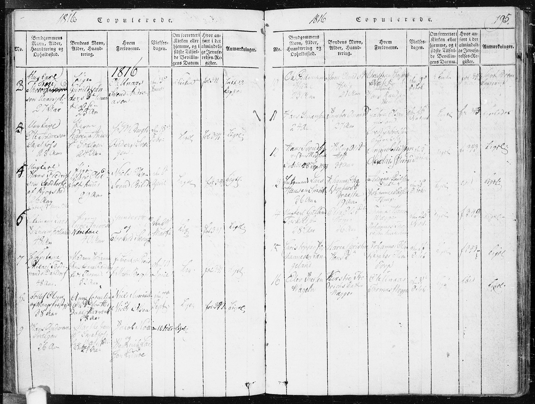 Hobøl prestekontor Kirkebøker, AV/SAO-A-2002/F/Fa/L0002: Parish register (official) no. I 2, 1814-1841, p. 195