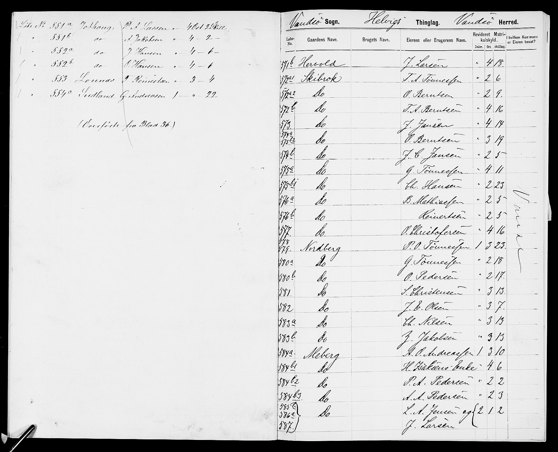 SAK, 1875 census for 1041L Vanse/Vanse og Farsund, 1875, p. 40