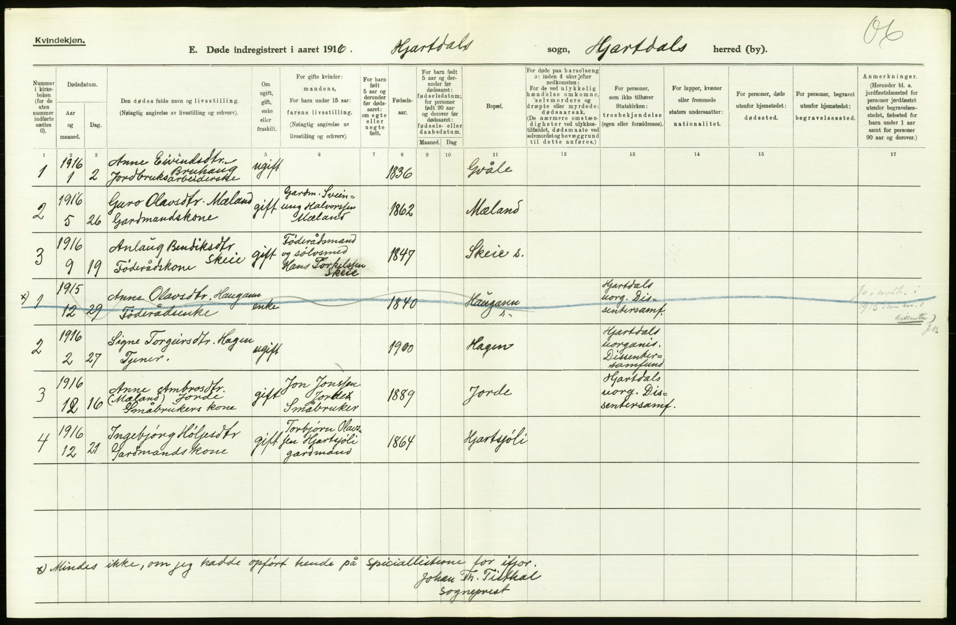 Statistisk sentralbyrå, Sosiodemografiske emner, Befolkning, RA/S-2228/D/Df/Dfb/Dfbf/L0024: Bratsberg amt: Døde, dødfødte. Bygder og byer., 1916, p. 238