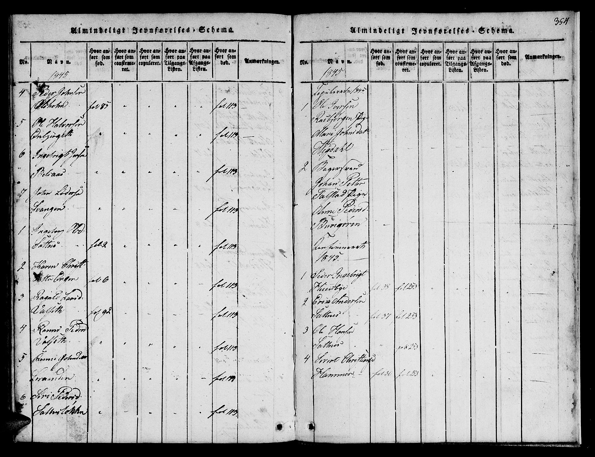 Ministerialprotokoller, klokkerbøker og fødselsregistre - Sør-Trøndelag, SAT/A-1456/666/L0788: Parish register (copy) no. 666C01, 1816-1847, p. 354
