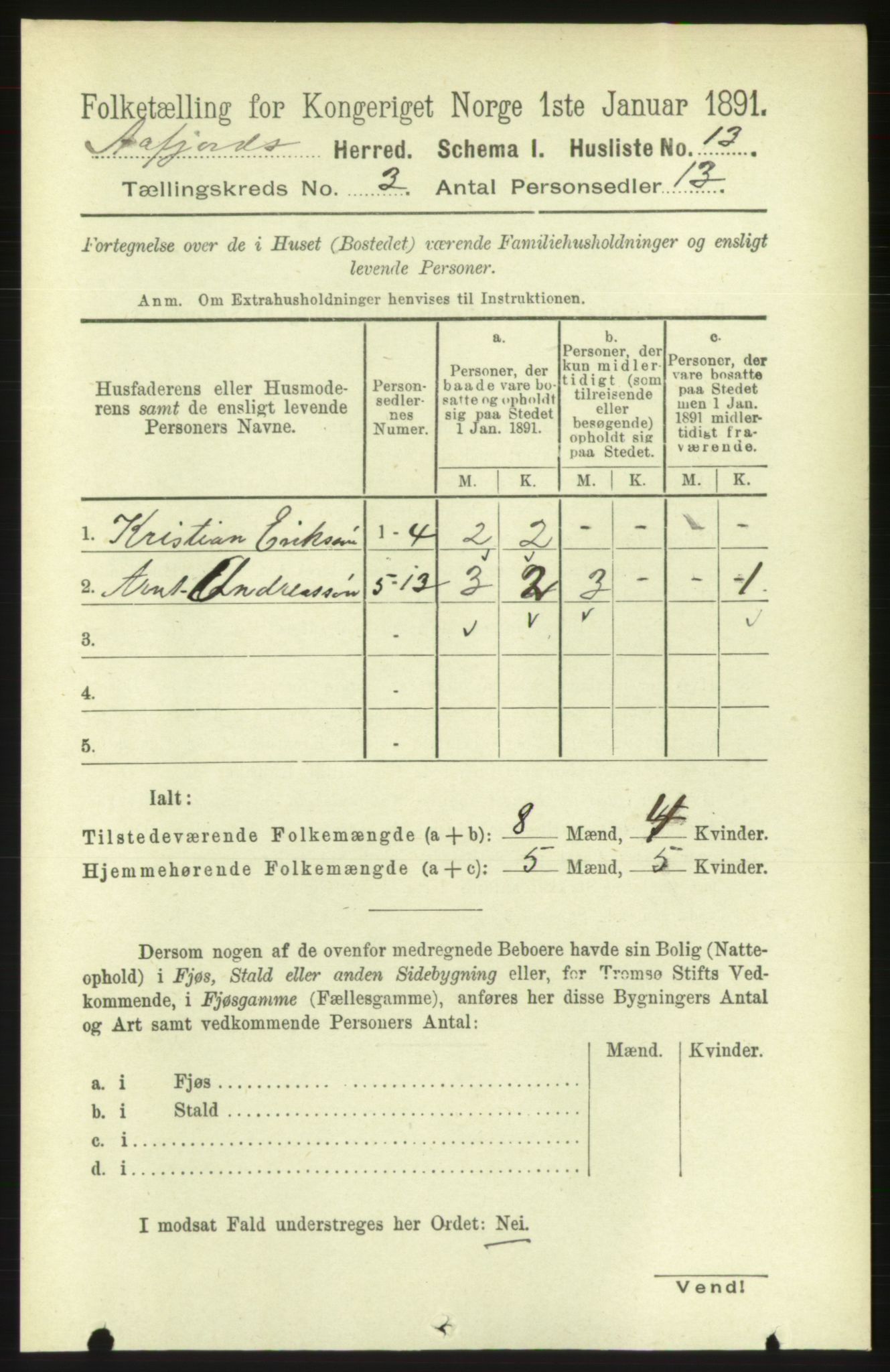 RA, 1891 census for 1630 Åfjord, 1891, p. 564