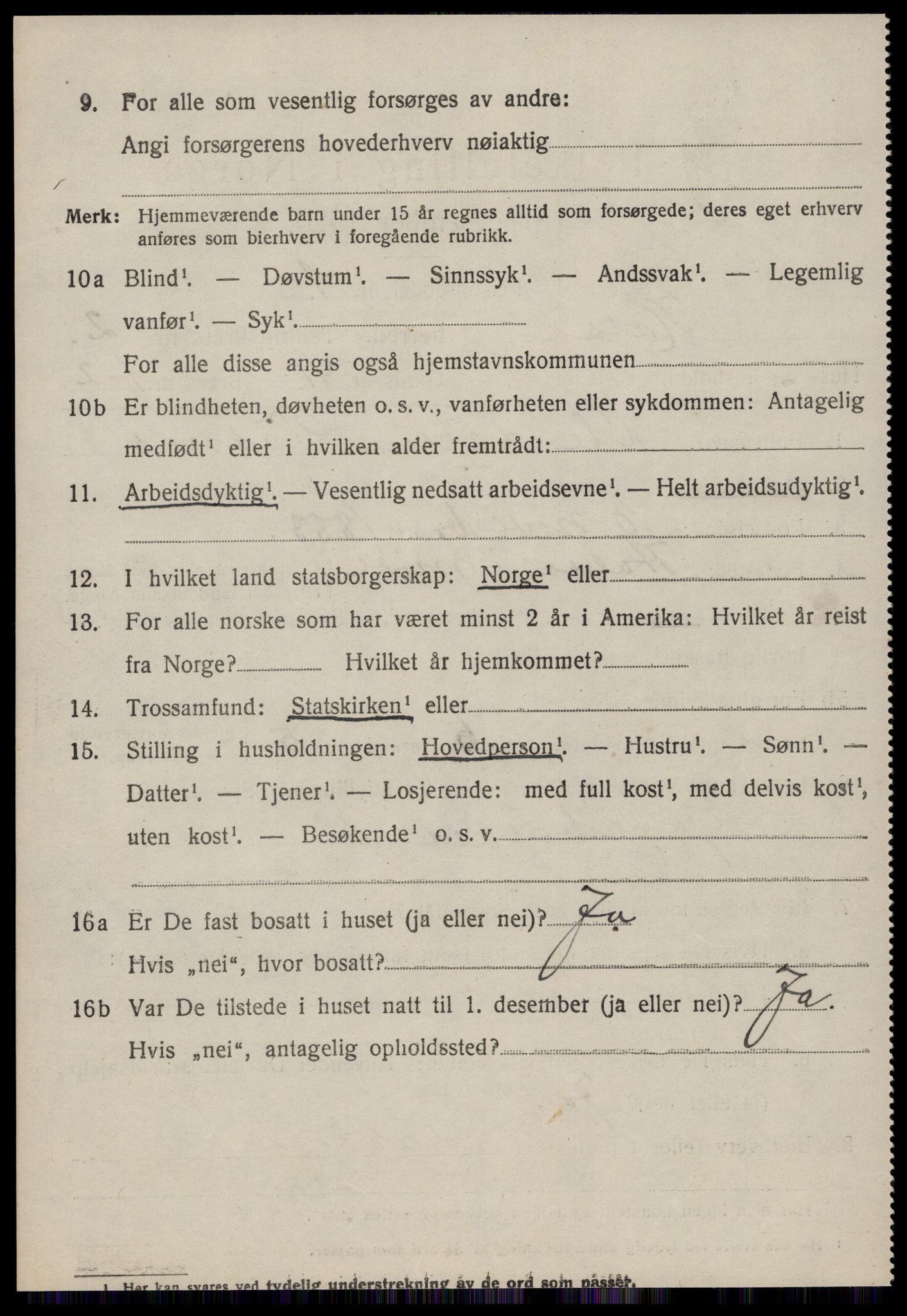 SAT, 1920 census for Halsa, 1920, p. 899