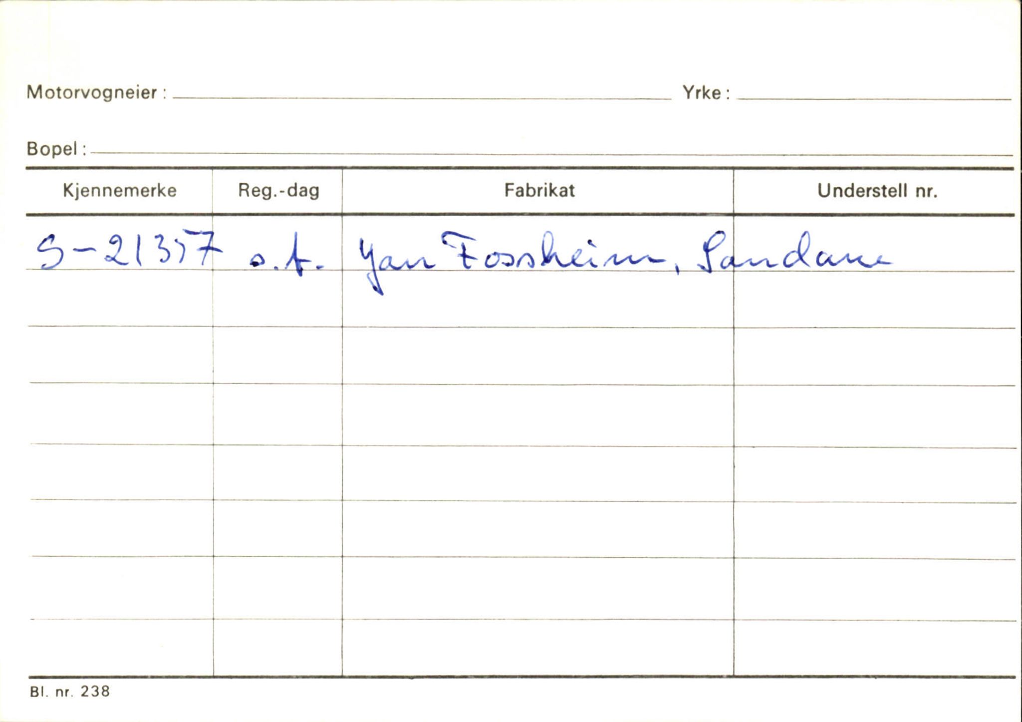 Statens vegvesen, Sogn og Fjordane vegkontor, AV/SAB-A-5301/4/F/L0124: Eigarregister Sogndal A-U, 1945-1975, p. 1261